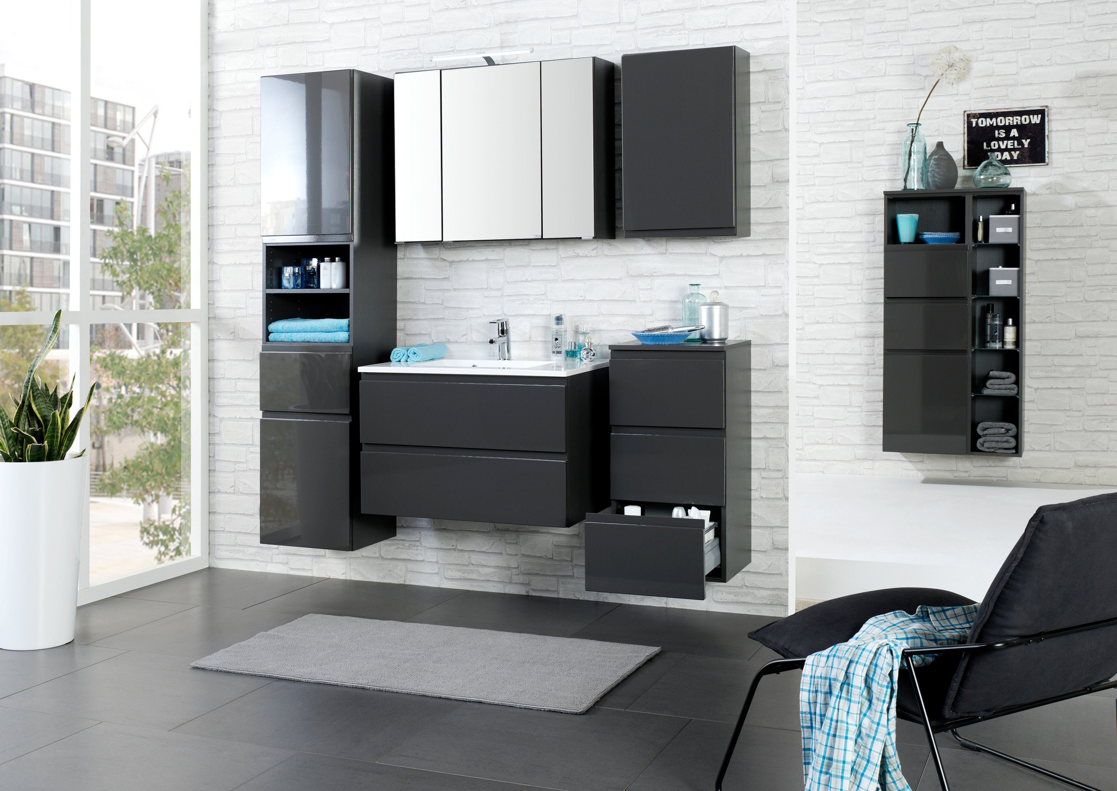 welltime Midischrank Cardiff Breite 40 cm, mit Softclose-Funktion