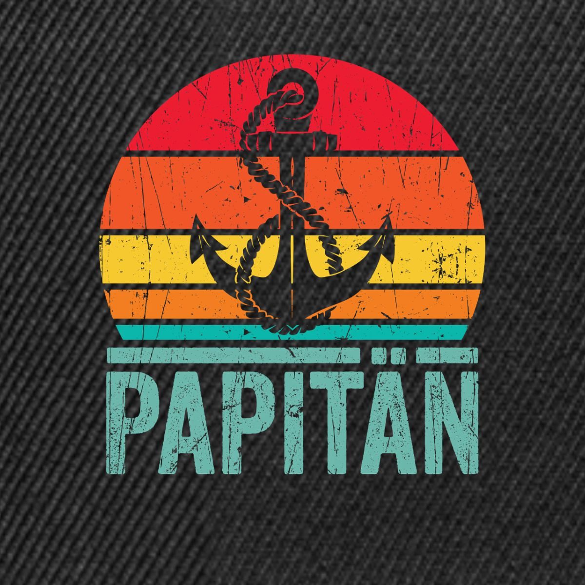 Spreadshirt Snapback Cap Papitän Papa Ist Kapitän Snapback Cap (1-St)