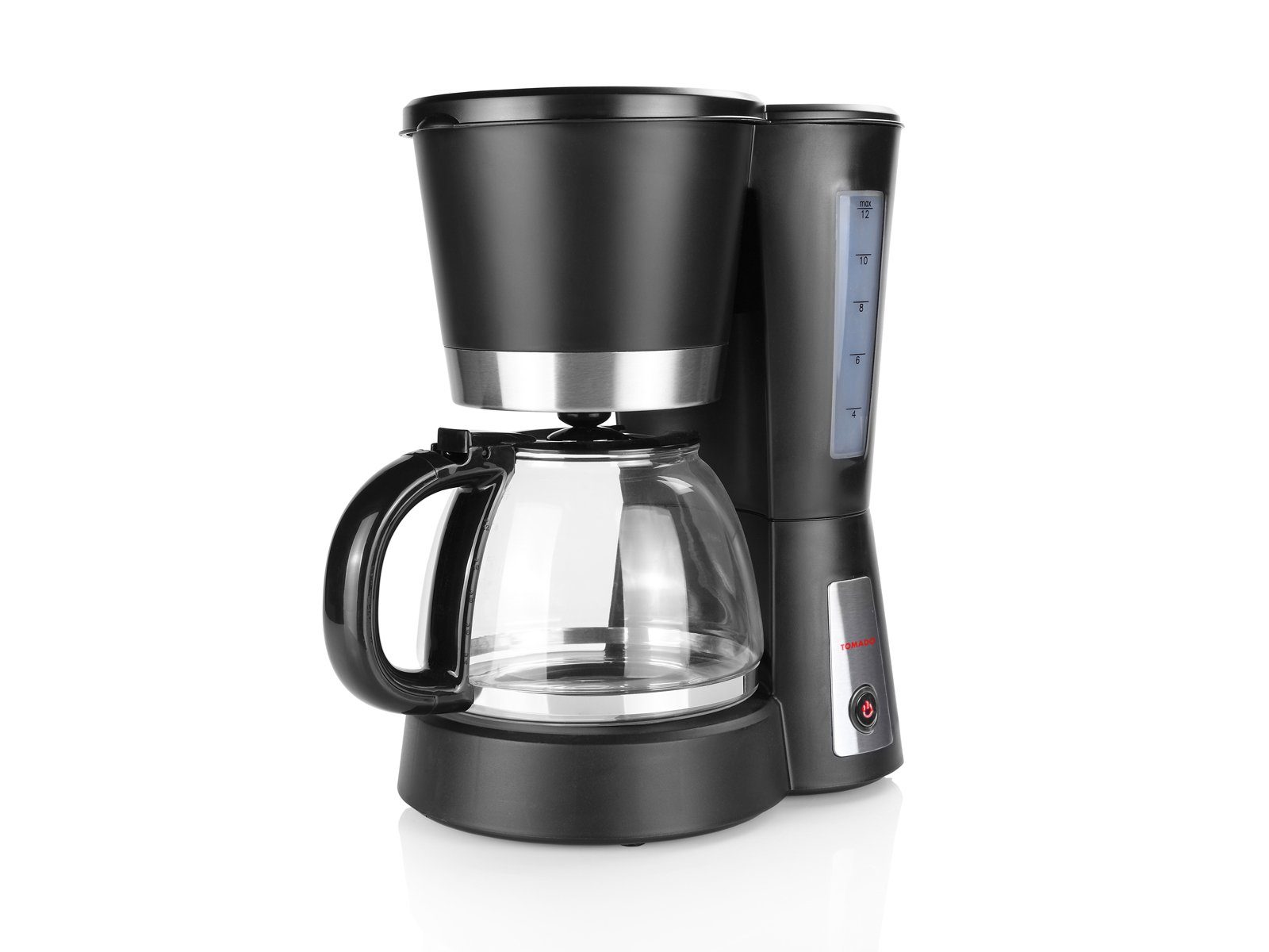 Tristar Filterkaffeemaschine, 1.2l Kaffeekanne, Permanentfilter, kleine 12 Tassen Kaffee-Filtermaschine mit Glaskanne für Filterkaffee