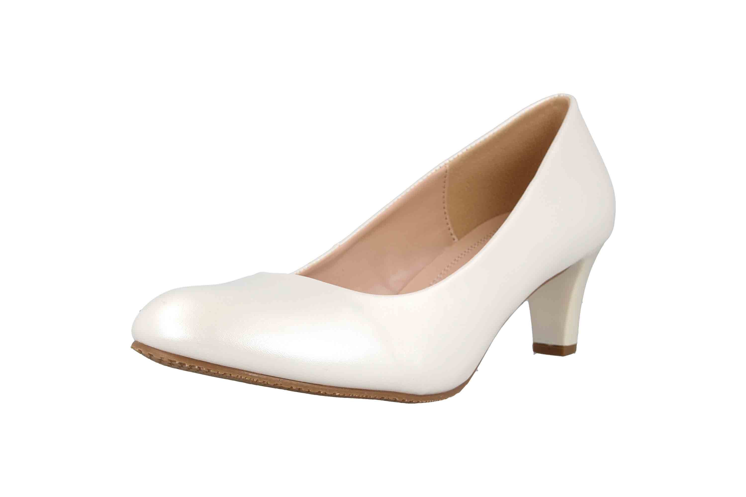 LadyPepp 2GY0211501 White Metallic PU Pumps