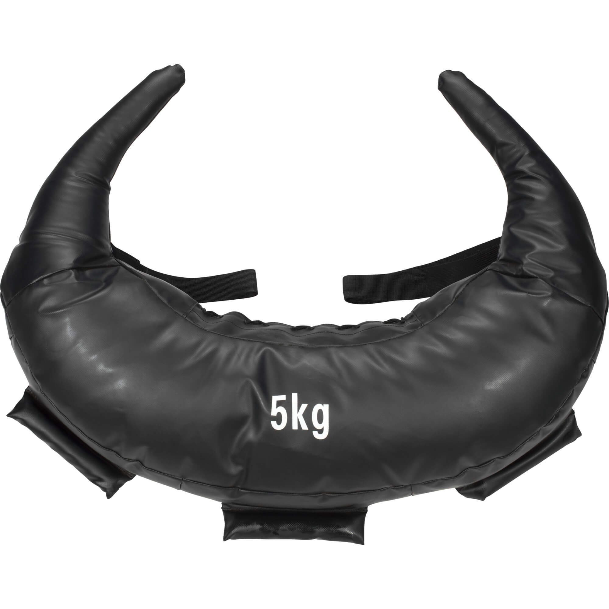GORILLA SPORTS Gewichtssack Bulgarian Bag, 5kg/8kg/12kg/17kg/22,5kg, Krafttraining Tasche, Schwarz 5 kg