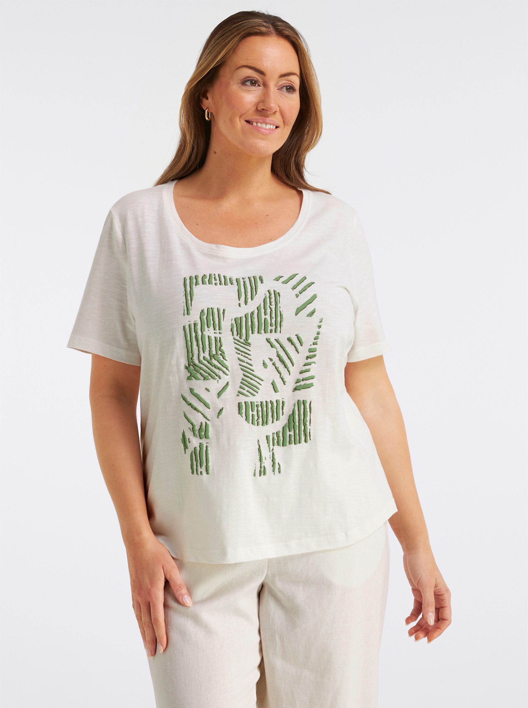 Sheego T-Shirt Shirt Kurzarm