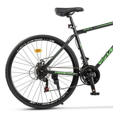 Velors Rennrad 700C/28 Zoll Aluminium Rennrad Road Bike für Herren Damen, 21 Gang, Kettenschaltung, (Set), Trekkingrad für 160 - 195 cm City Commuter Fahrrad