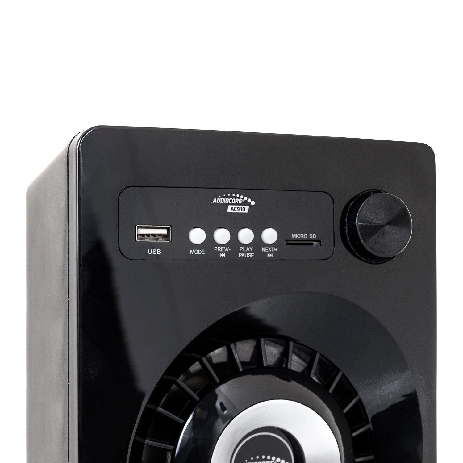 (Bluetooth, SD, UKW-Radio, AUX, AC910 Fernbedienung) Audiocore USB, Lautsprechersystem 55 2.1 inkl. W,