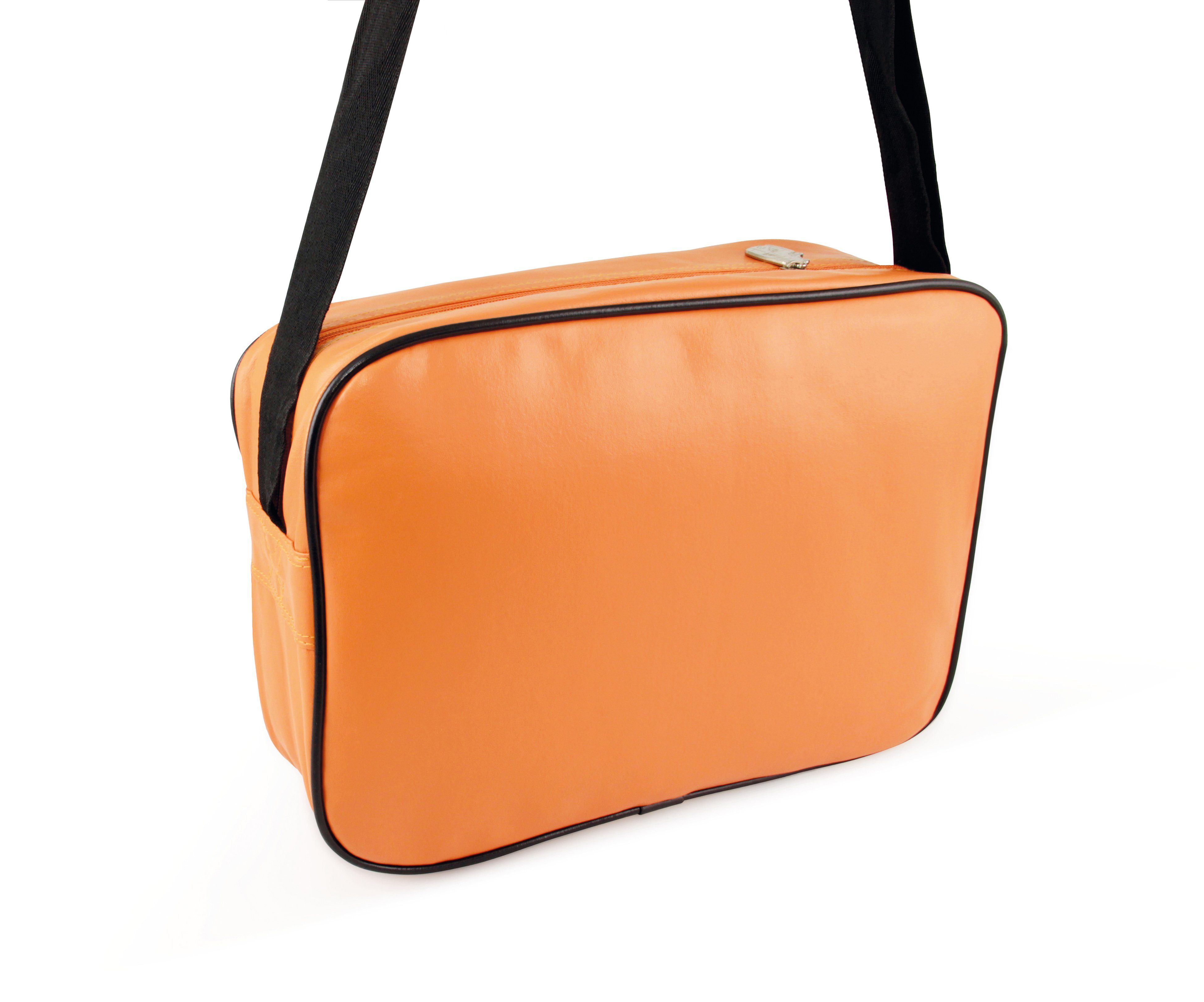 VW Collection by BRISA Schultertasche Volkswagen Umhängetasche, im VW T1 Bulli Design, Freizeittasche mit coolen Reißverschlüssen