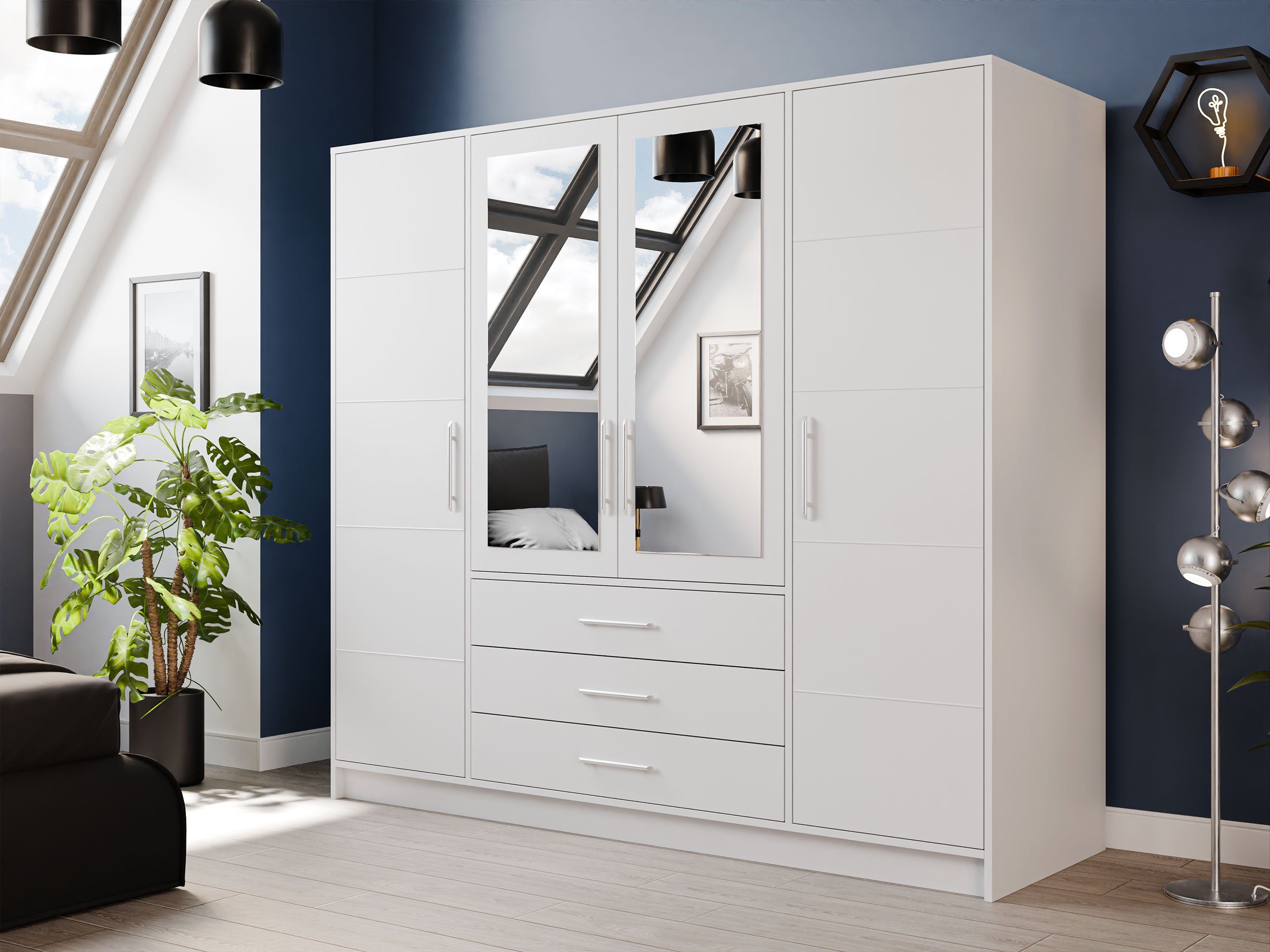 MIRJAN24 Kleiderschrank Bali 4D (mit Drehtüren, günstig online kaufen