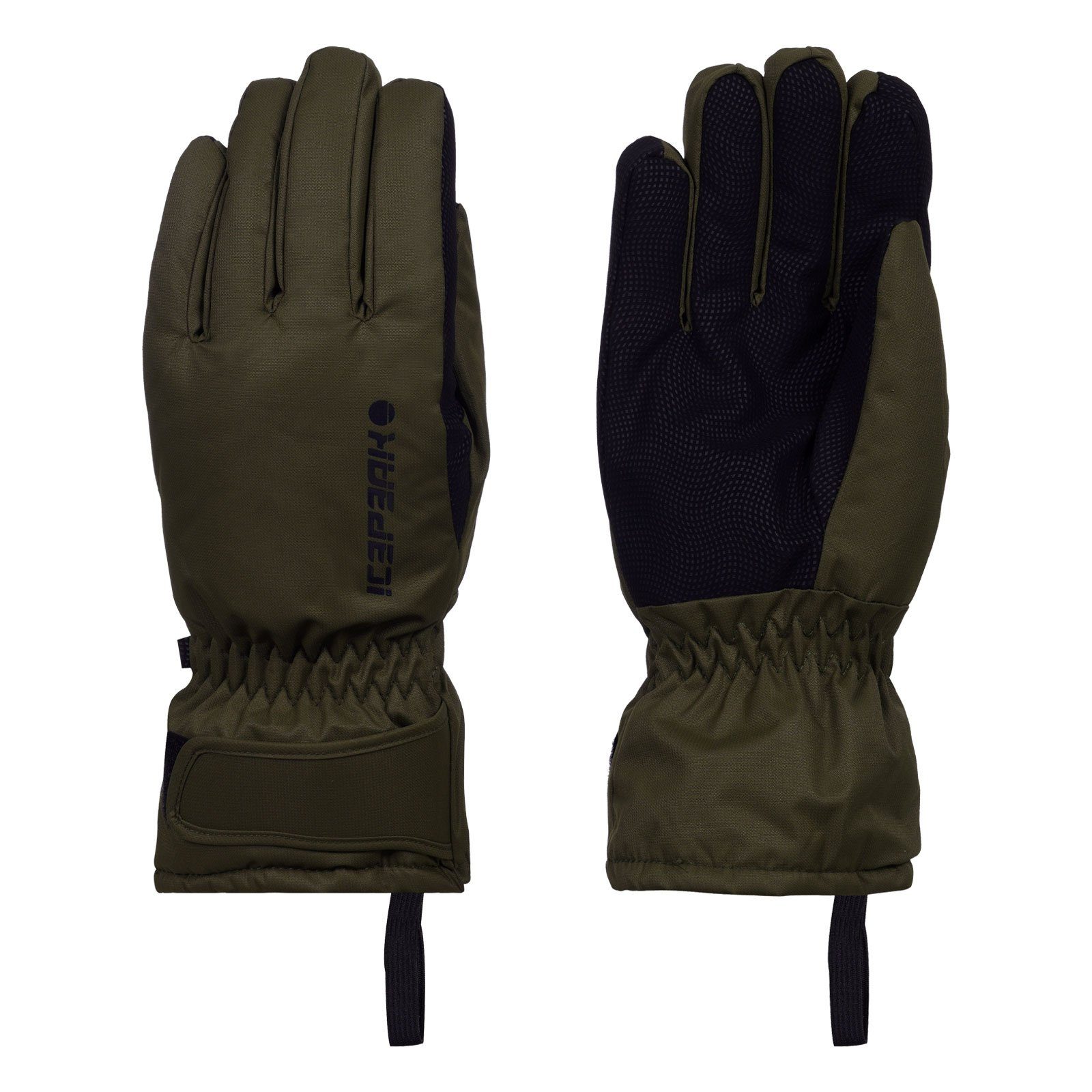 dark Skihandschuhe mit olive Icepeak Alpine Gloves wärmenden 585 Hayden Eigenschaften