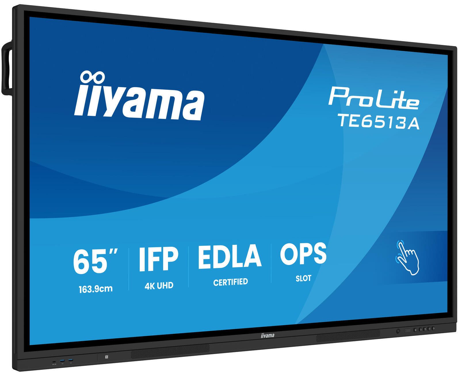 Iiyama Ein 65' (163.9 cm) interaktives und Google EDLA- LED-Monitor (3840 x 2160, 8 ms Reaktionszeit, IPS Panel)