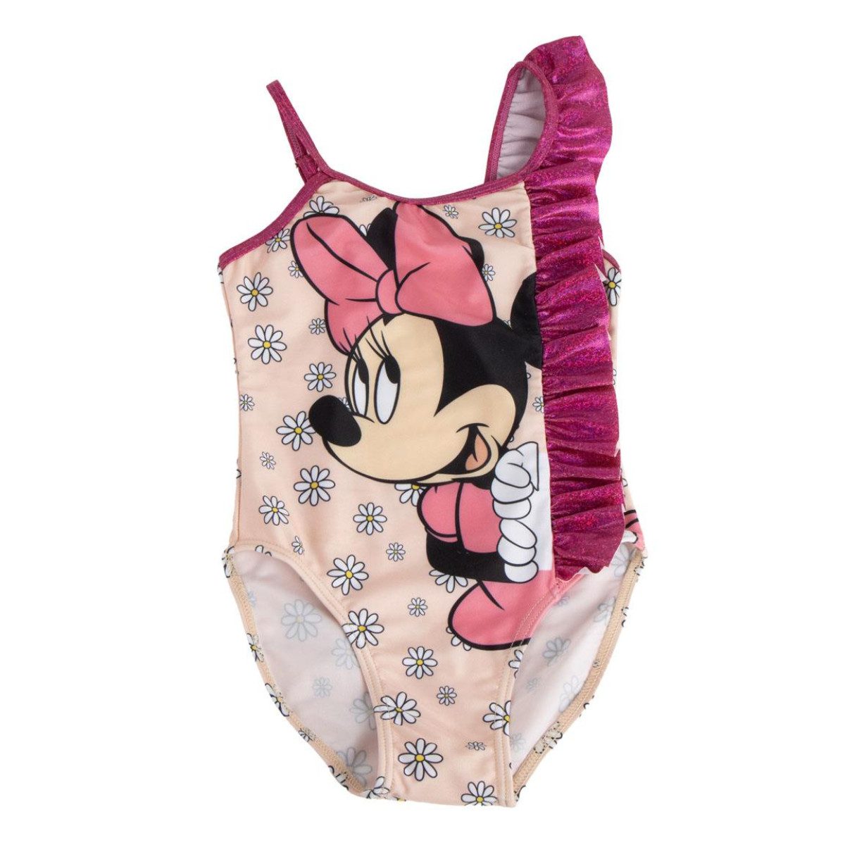 Disney Minnie Mouse Schwimmanzug Kinder Badeanzug aus Polyester Elastan