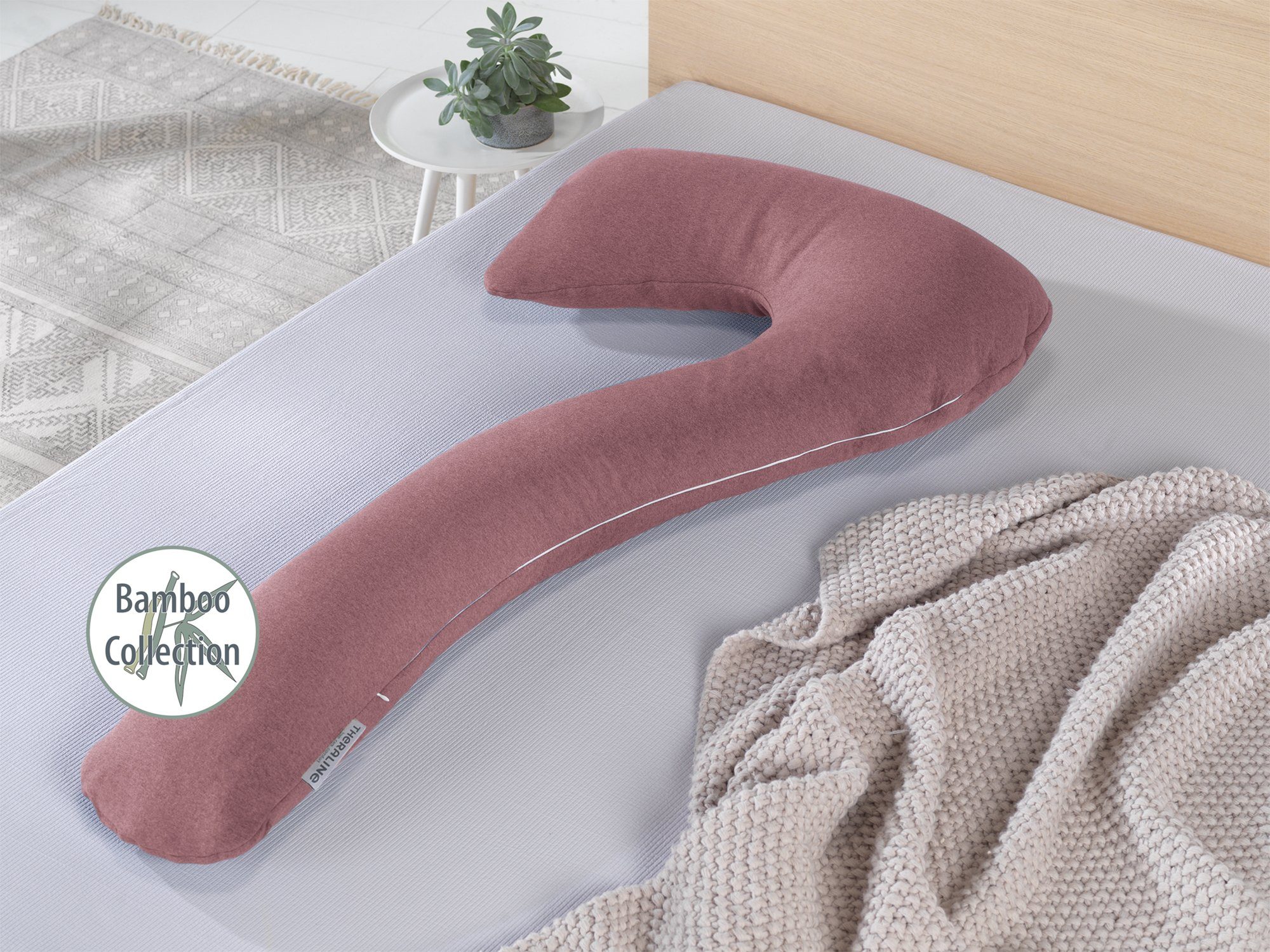 Theraline Stillkissen my7 Das Schlaf- & Stillkissen 80 x 150 cm Melange Rosenholz