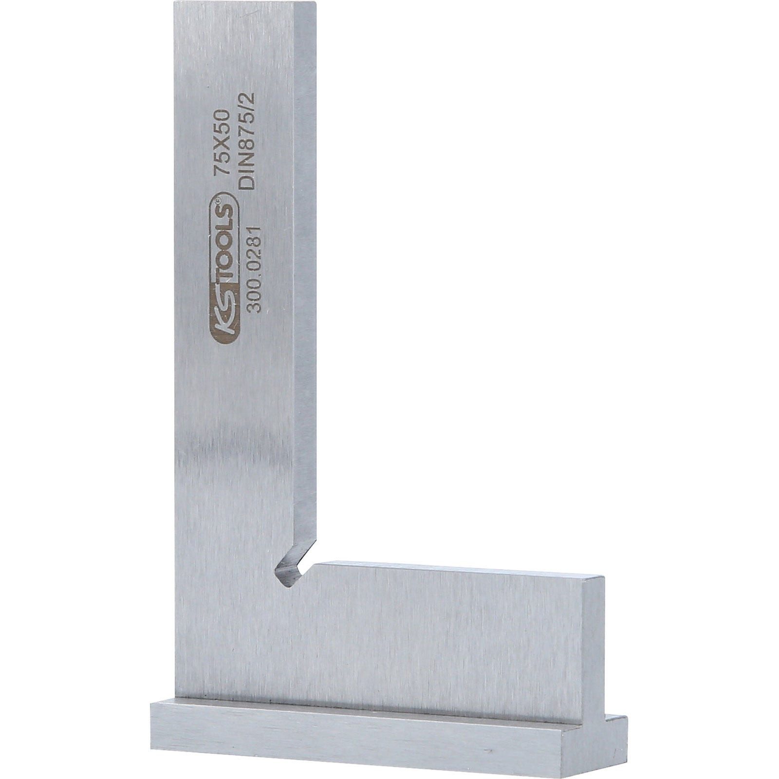 KS Tools Winkelmesser KS TOOLS Anschlagwinkel nach DIN 875/2 75 mm - 300.0281