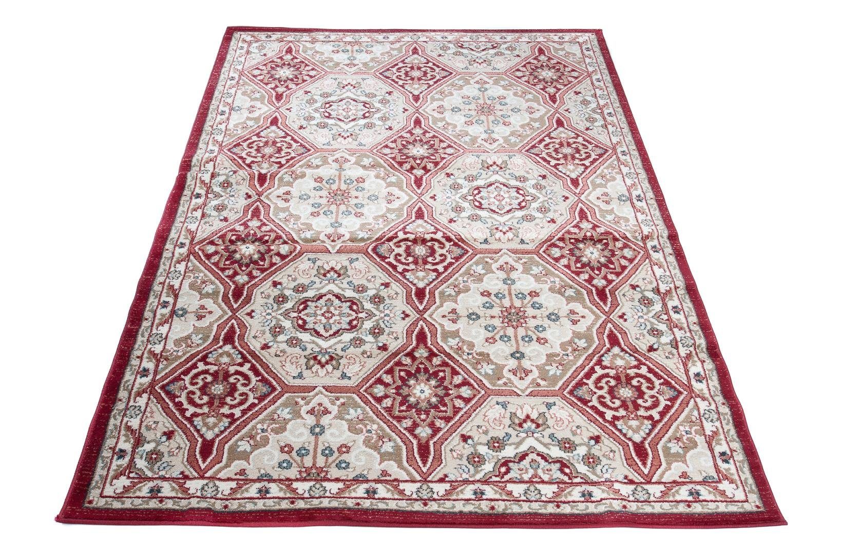 x Orientteppich Oriente Pflegeleicht, Geeignet Teppich Mazovia, Beige, 170 für cm, 120 Orient - Traditioneller Rot Fußbodenheizung, Teppich Wohnzimmerteppich