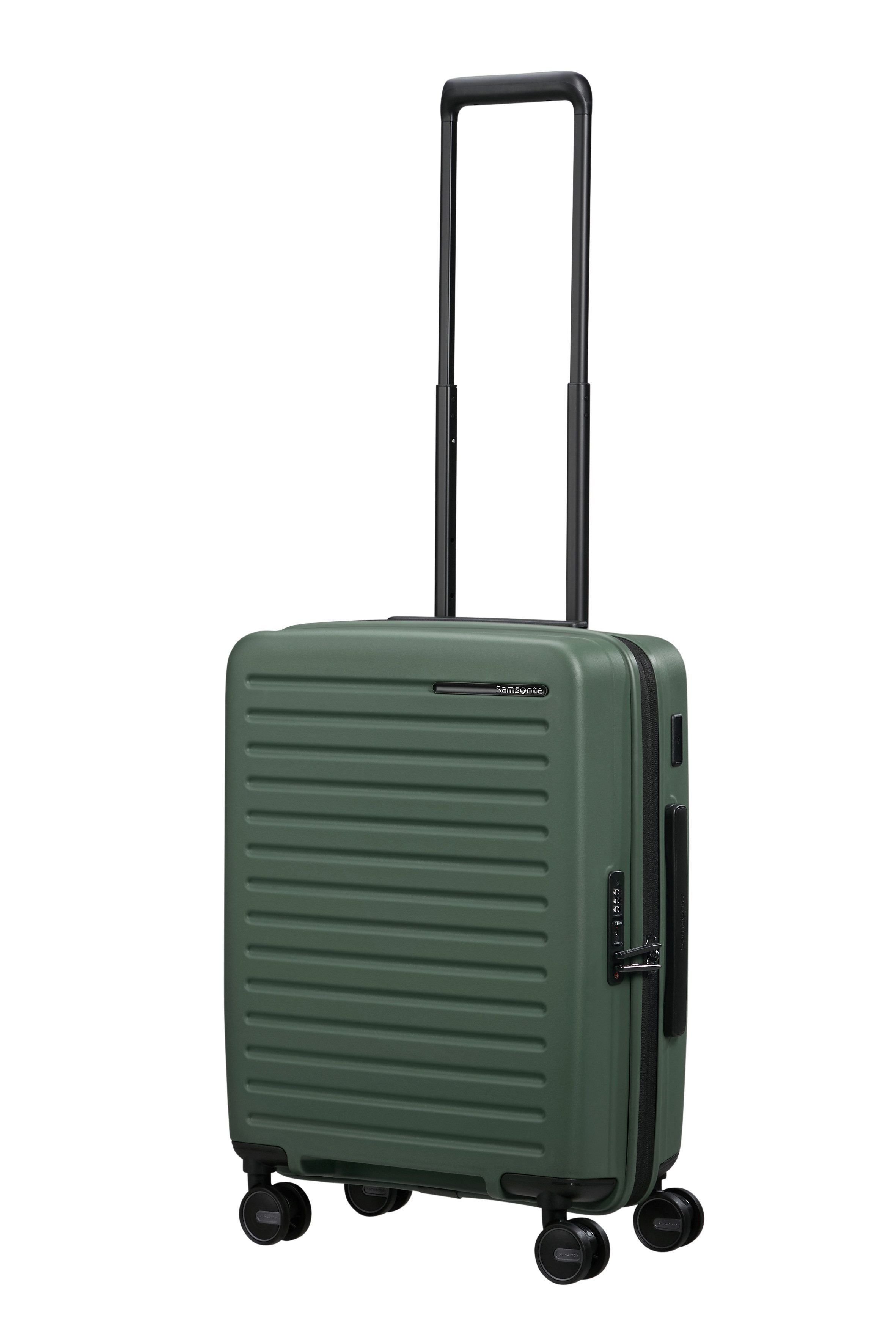 Samsonite Hartschalen-Trolley RESTACKD, 4 Rollen, mit fester Trennwand und verstellbaren Packgurten