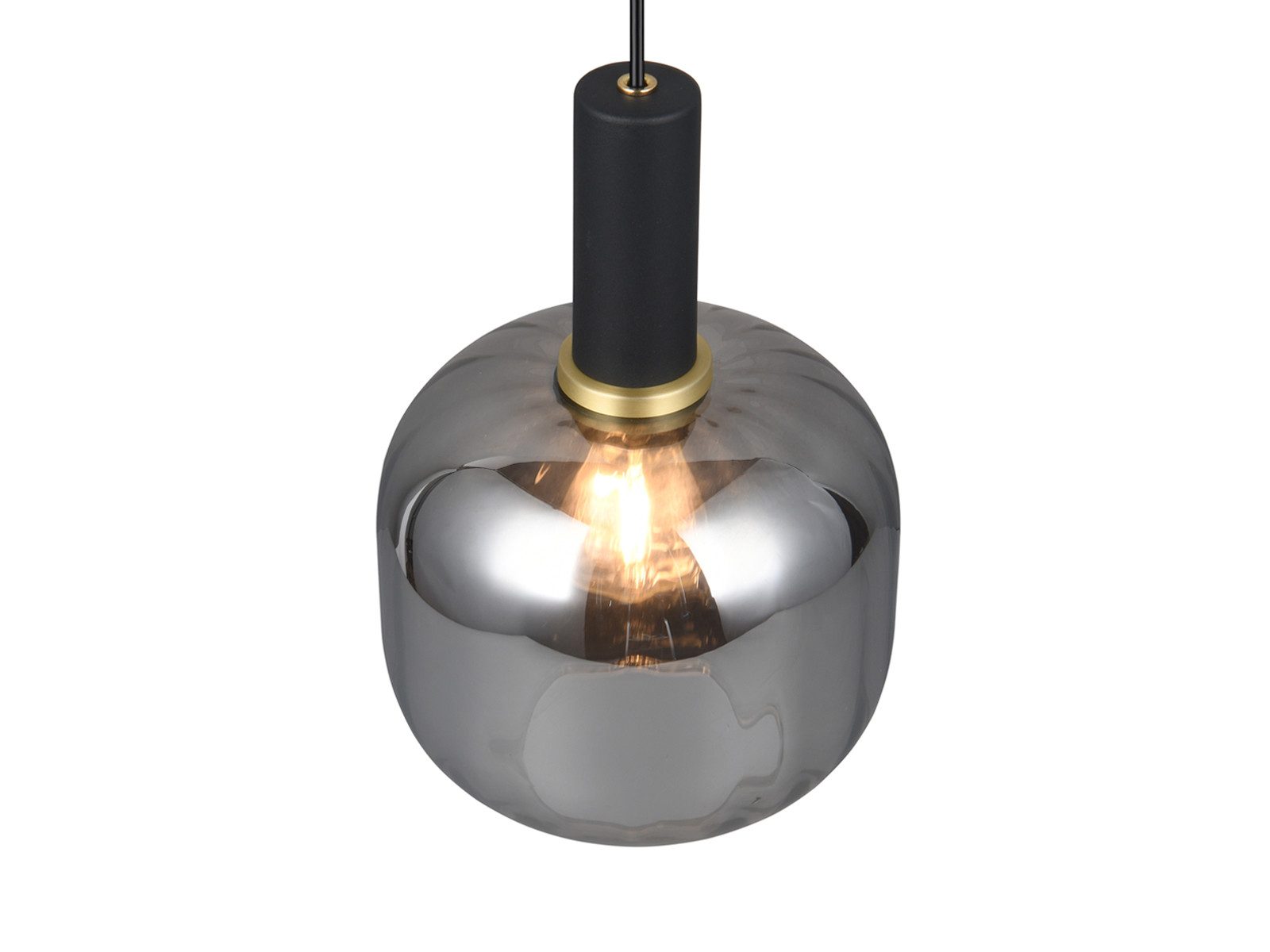 TRIO Leuchten LED Pendelleuchte, Dimmfunktion, LED wechselbar, warmweiß, Klein-e Lampenschirm Glas einflammig hängend Esstisch Couchtisch Ø20cm