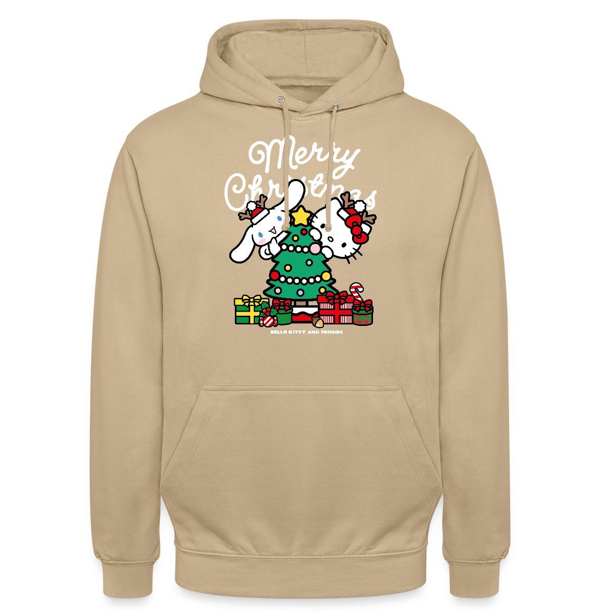 Hoodie Hello Kitty Und Cinnamoroll Weihnachten Unisex Hoodie