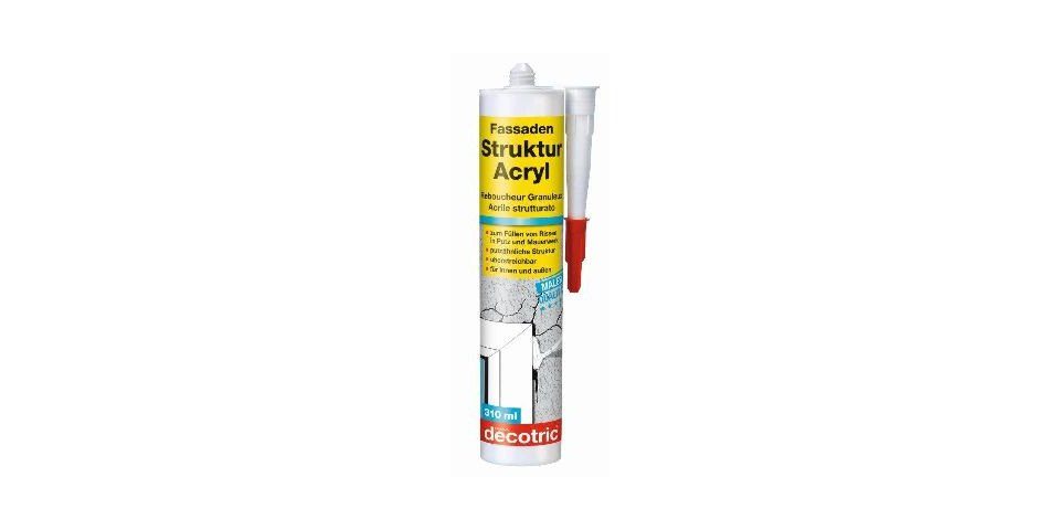 decotric® Spachtelmasse Decotric Decofill Fassaden-Strukturacryl 310 ml