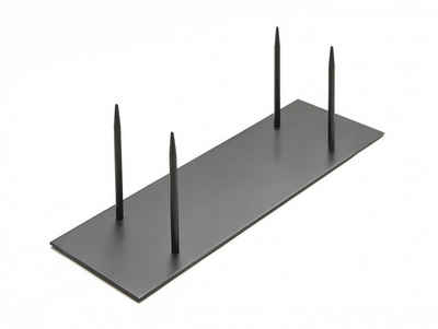 NaDeco Dekoobjekt Metallständer in Schwarz mit 4 Pins, Maße 40x13x13cm, Pins 13cm