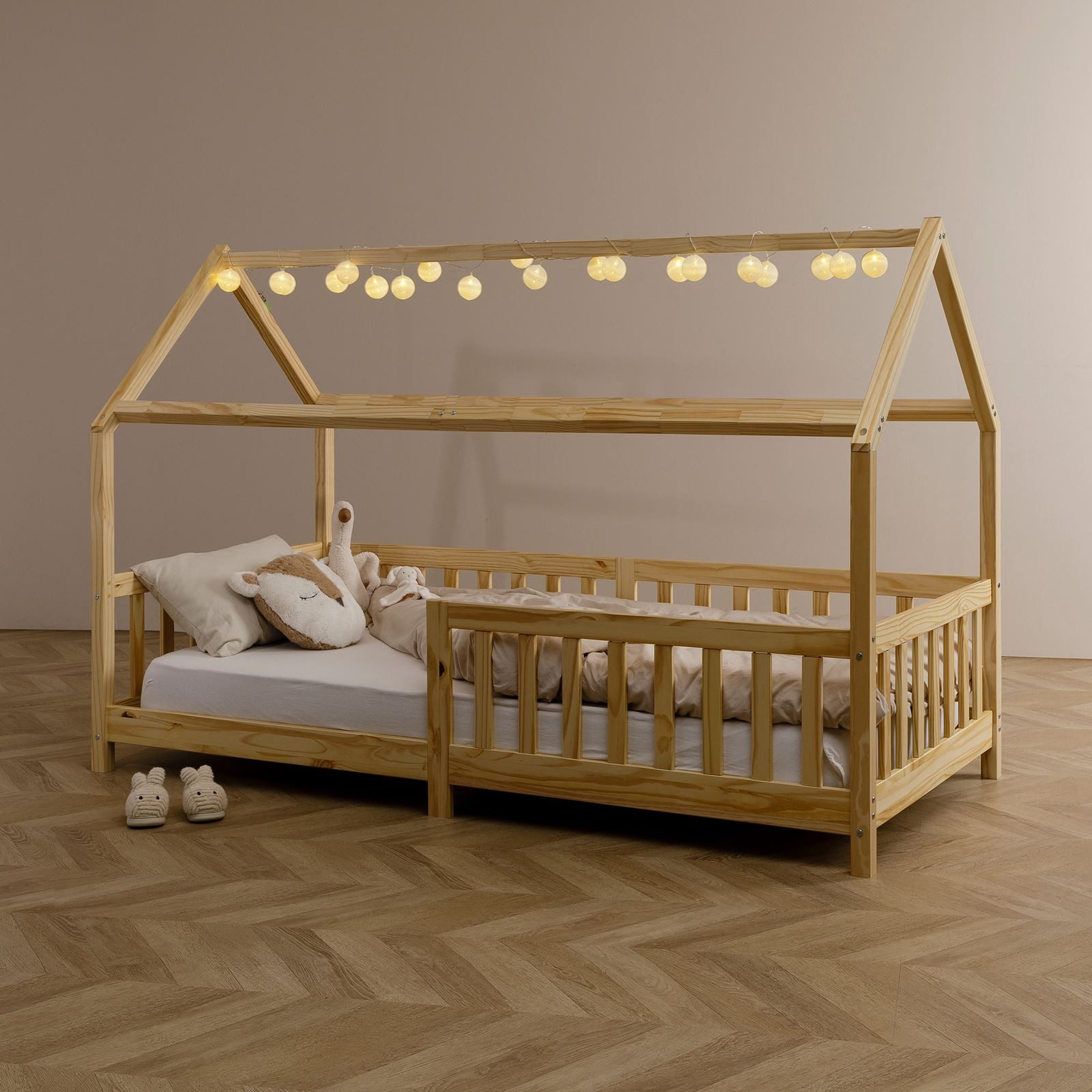 IDIMEX Lichterkette AMICI, Lichterkette mit 20 Kugeln LED Licht warmes weiß Lichtergirlande Indoo