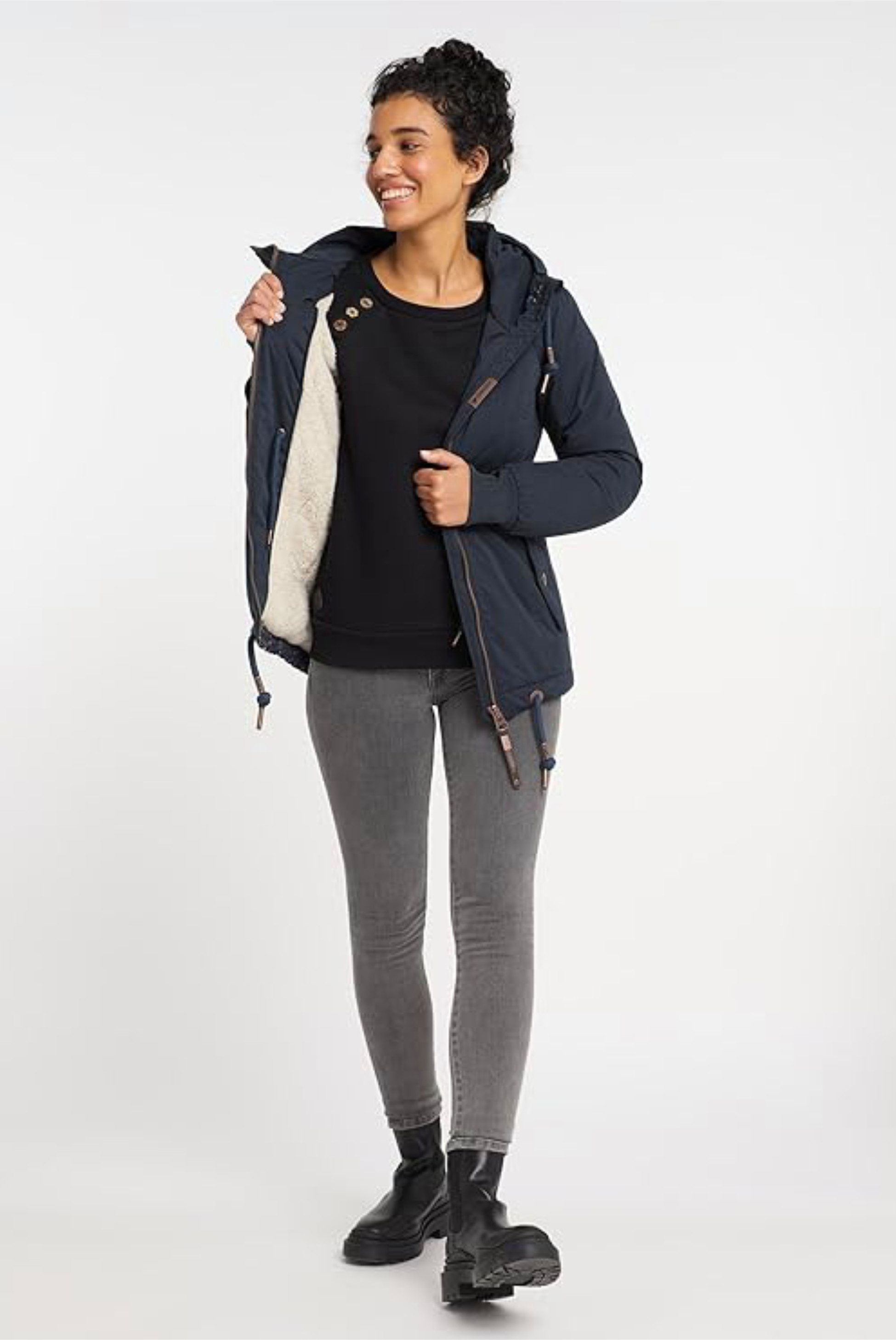 Ragwear Winterjacke DANKA warme Übergangsjacke
