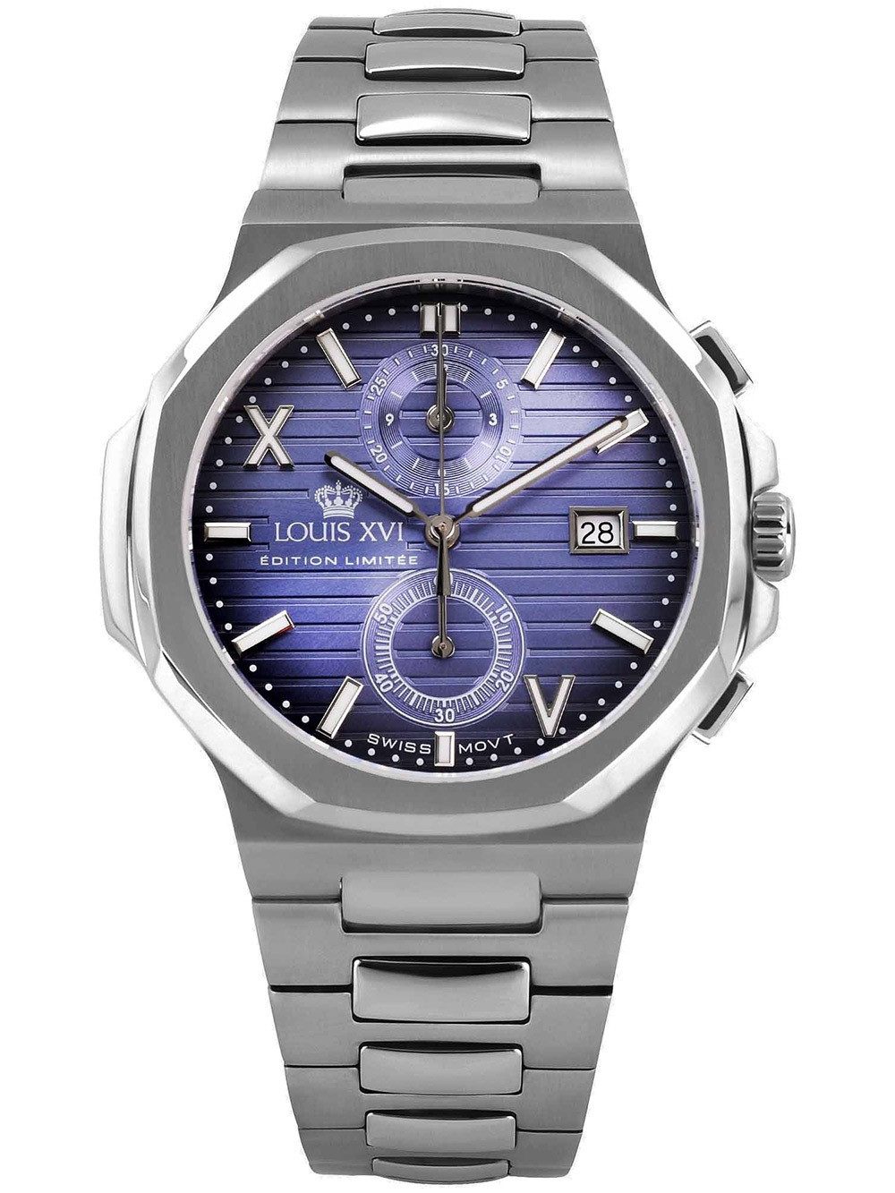 LOUIS XVI Quarzuhr Louis XVI LXVI1671 Herrenuhr Renaissance Chrono 40mm 5ATM Louis XVI LXVI1671 Herrenuhr Renaissance Chrono 40mm 5ATM