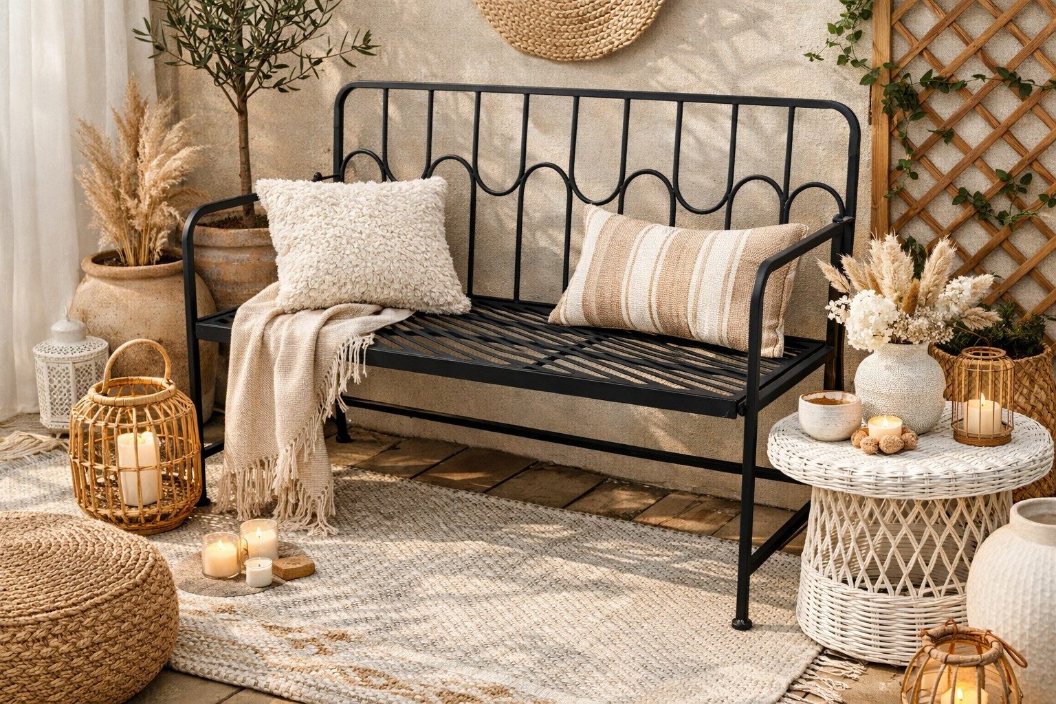 moebel-direkt-online Gartenbank Metallbank