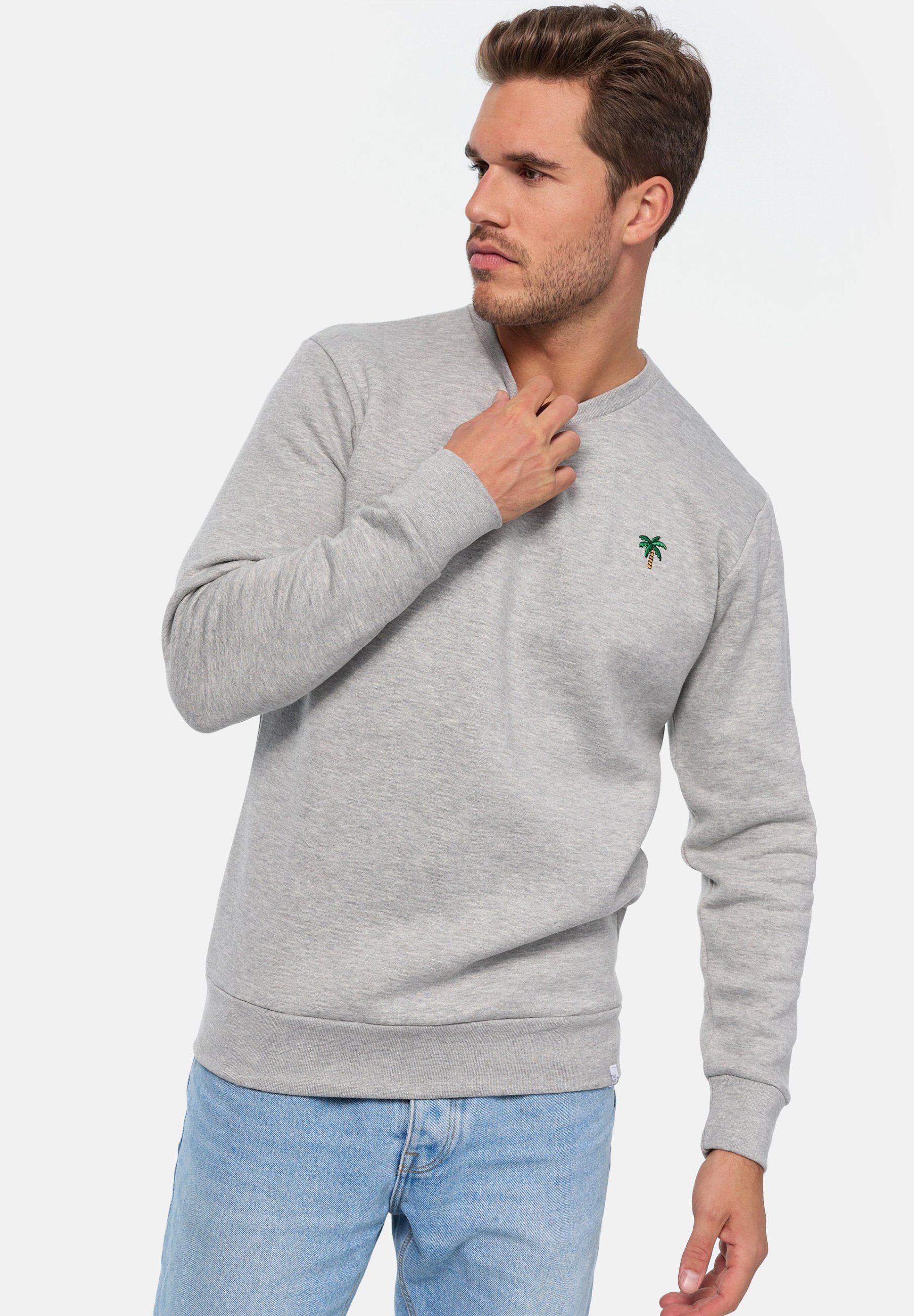 zertifizierte MIKON Sweatshirt Bio-Baumwolle GOTS Palme