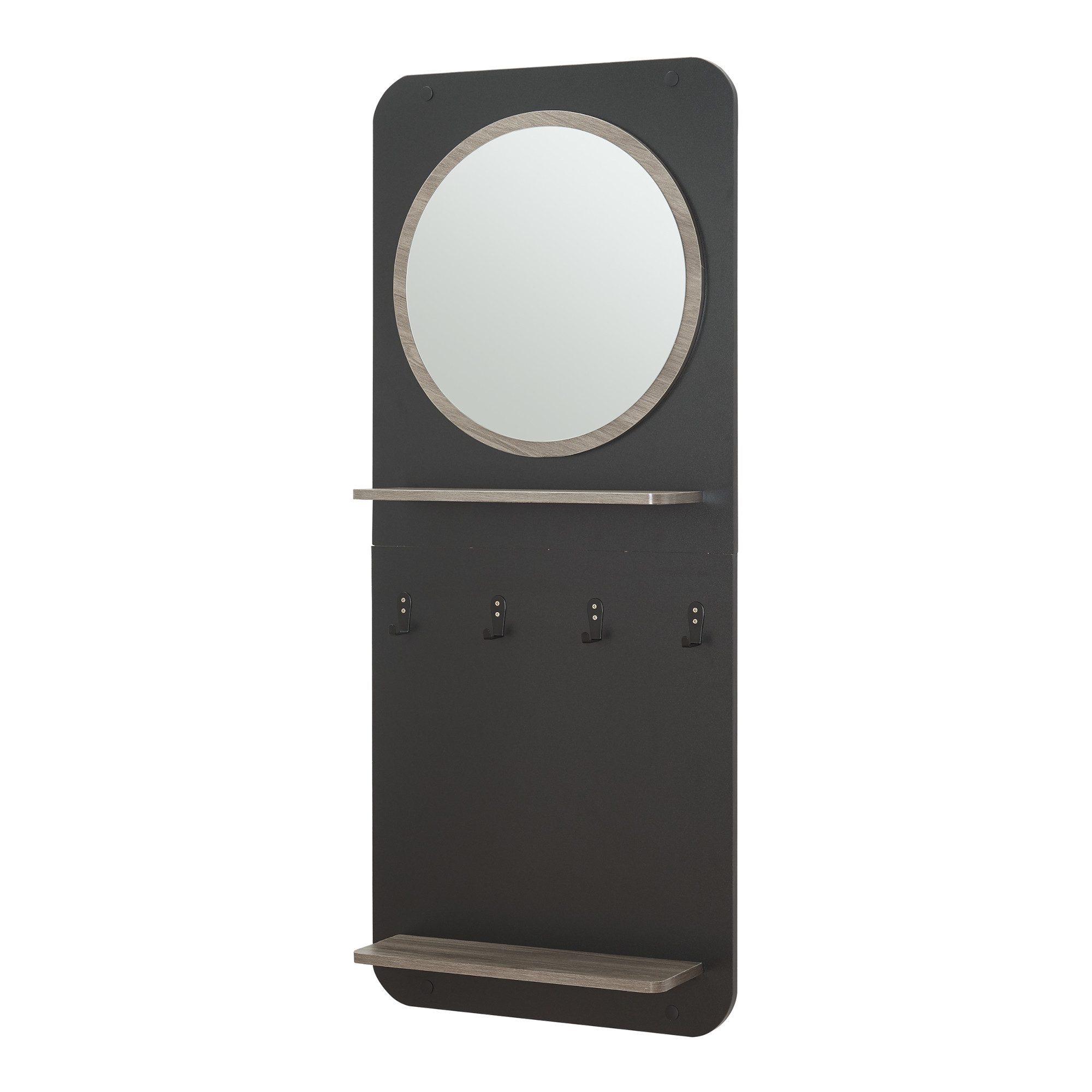 en.casa Garderobenpaneel, Flurgarderobe »Helsinge« mit Spiegel 140x60x16 cm günstig online kaufen