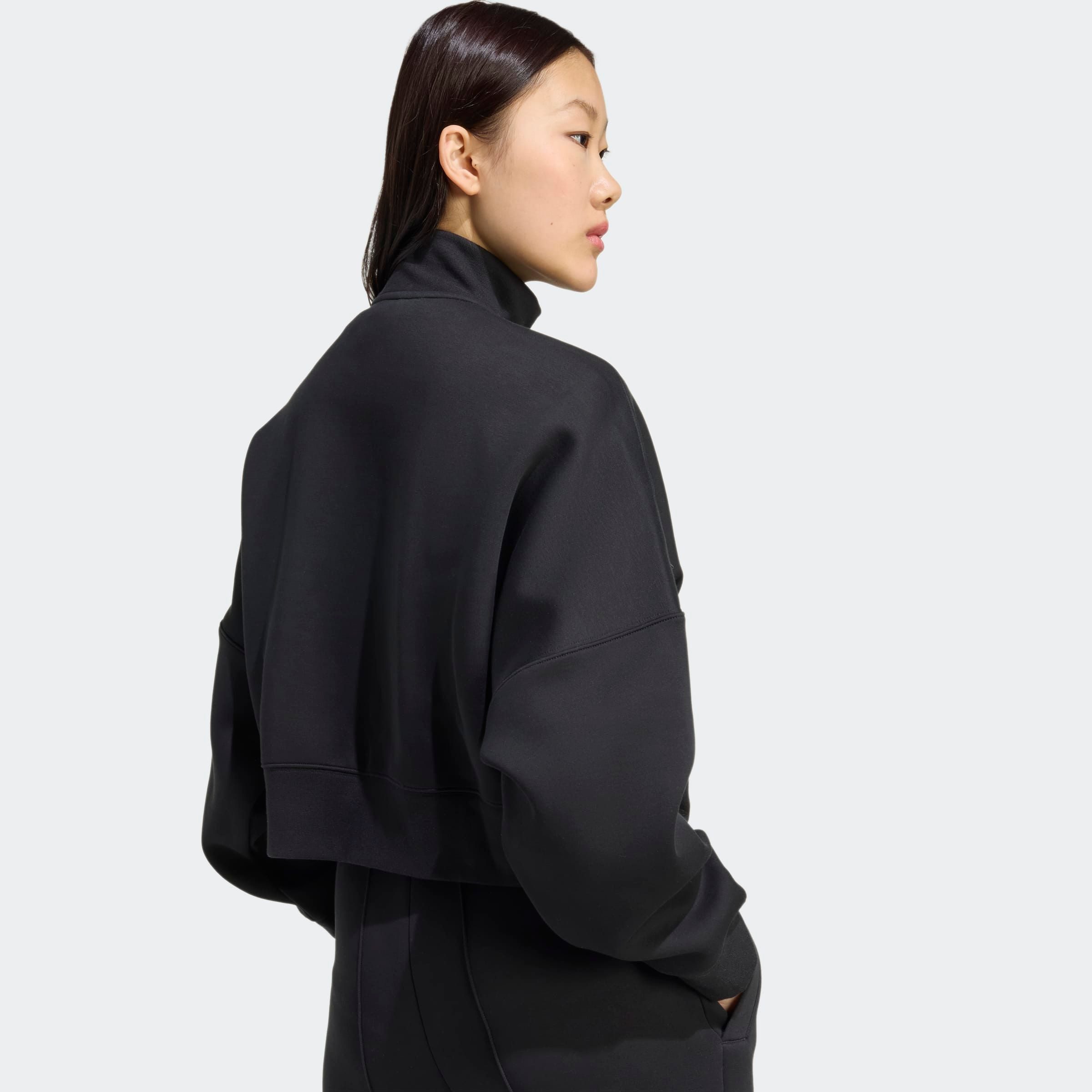 adidas Originals Sweatjacke 3 STRIPES ZIPUP (1-tlg) mit Reißverschluss, mit glatter Materialstruktur