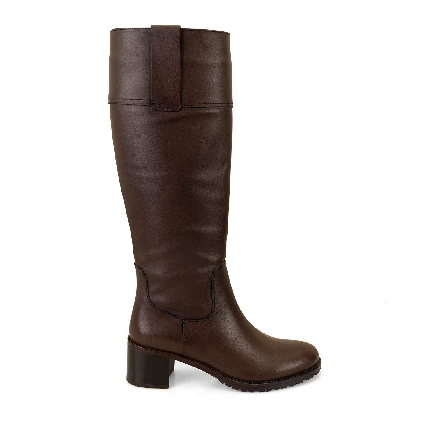 Desa Damen-Lederstiefel – 5,5 cm Absatz, zum Hineinschlüpfen, atmungsaktiv günstig online kaufen