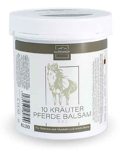 ALPENHOF Körpercreme 10 KRÄUTER PFERDEBALSAM 500ml für Gelenke und Muskeln Pferdesalbe Sportgel Körpercreme Balsam Creme Gel 99