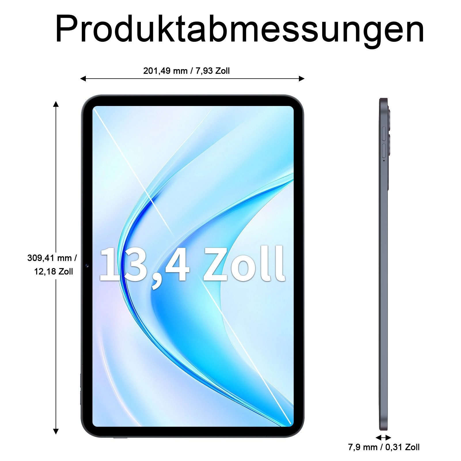 PRITOM TAB14pro( L10)  Tablet (13.4", Android 16, Erweiterbarer Speicher-Tablet)