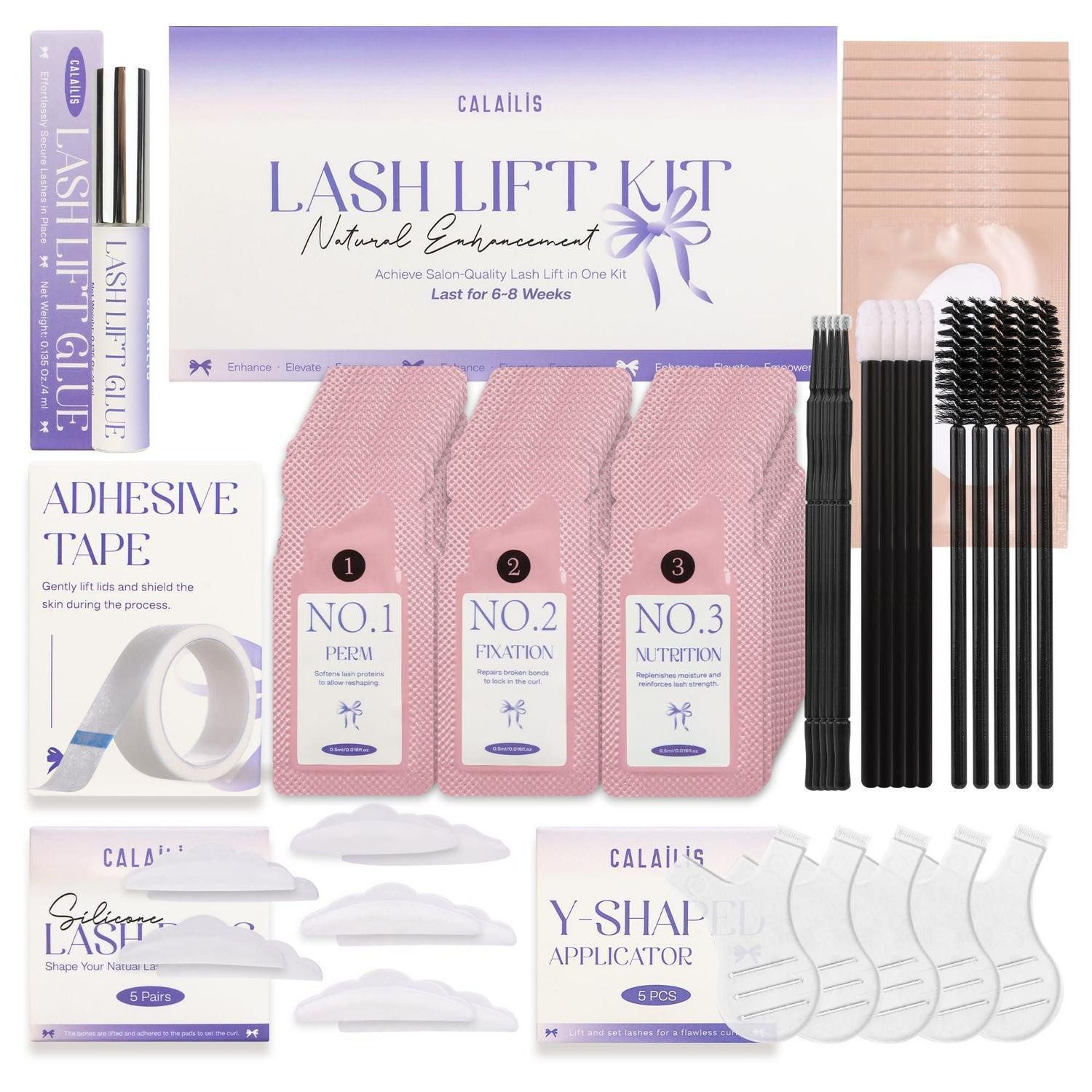 LuxusKollektion Wimpernpflege-Set Wimpernlifting Set mit Pflegeformel