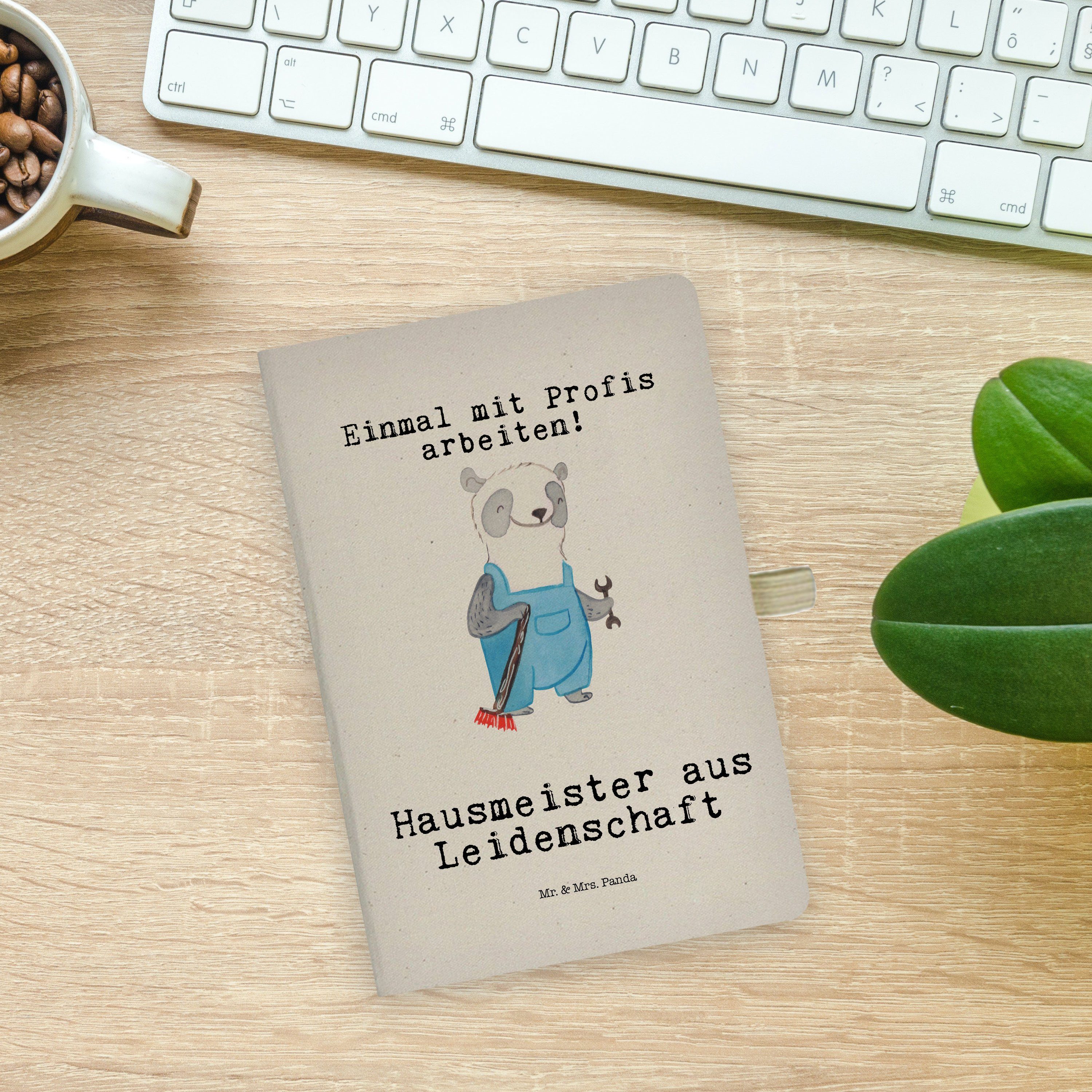 Hausmeister - Mrs. Panda Mrs. Geschenk, Leidenschaft Mr. aus Journal, & Notizbuch Panda Skizz - Transparent & Mr.