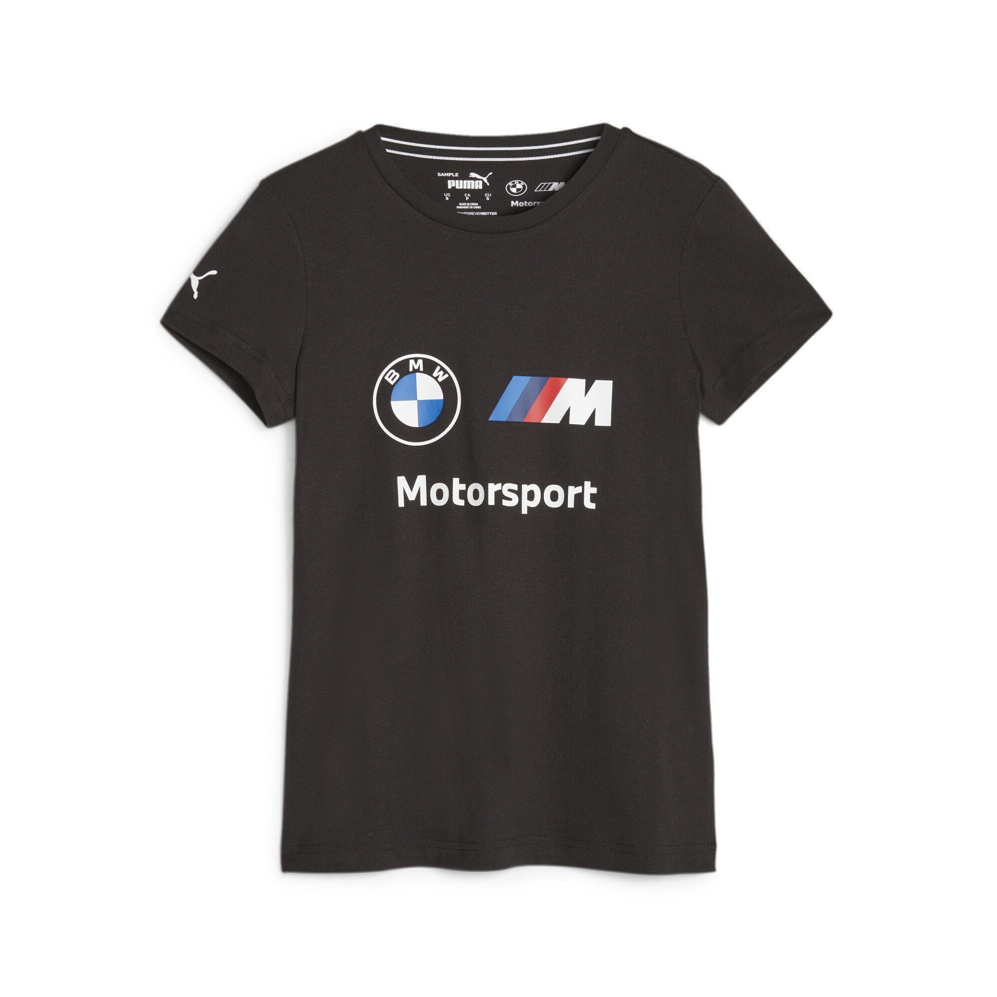 PUMA T-Shirt BMW M Motorsport Essentials Logo T-Shirt Damen, BMW M  Motorsport-Logo auf der Brust