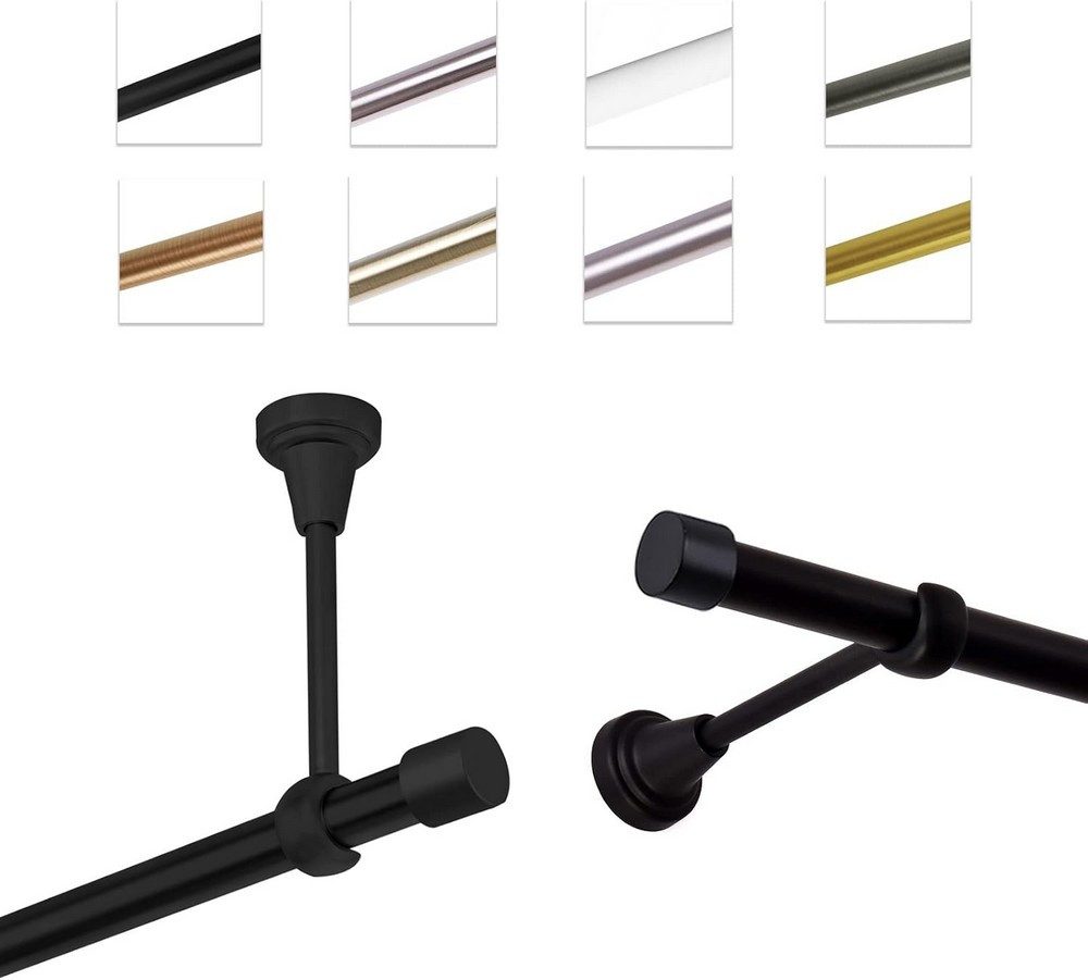 MDEKOR Gardinenstange Vorhangstange 19mm, 1-läufig, 1-läufig Wand oder Deck günstig online kaufen