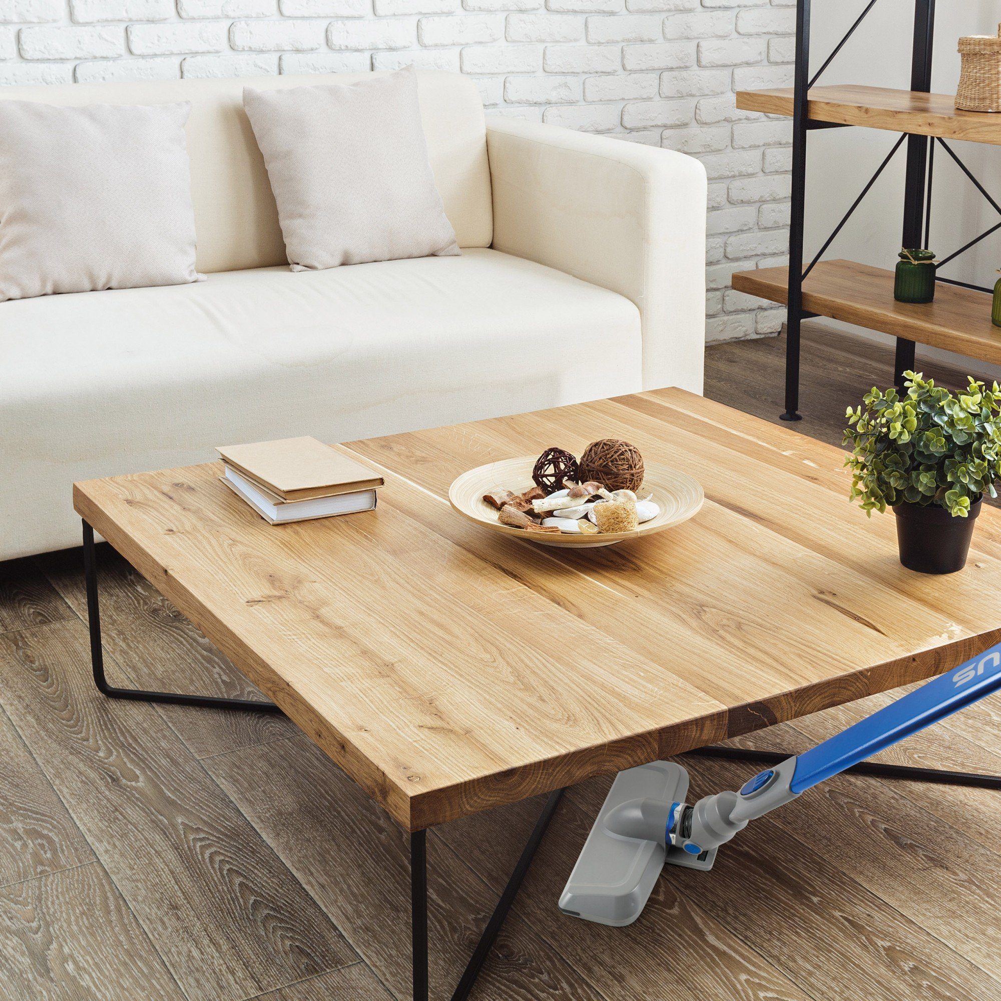 Genius Akku-Handstaubsauger Invictus One 2.0 Handstaubsauger + Bodenstaubsauger 15-TLG, 11,2 W, blau, beutellos & kabellos 13kPA, 2x HEPA Filter, Akku, Bürsten-Set