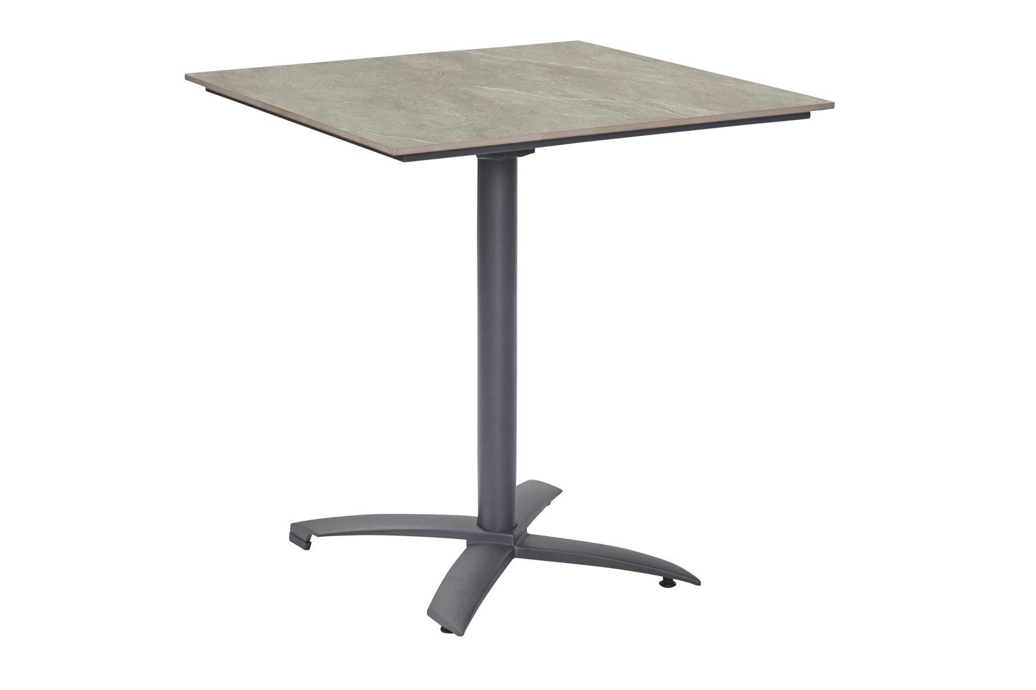 dasmöbelwerk Gartentisch Gartentisch Concord Balkontisch Bistrotisch 70x70x70cm Anthrazit (1-St)