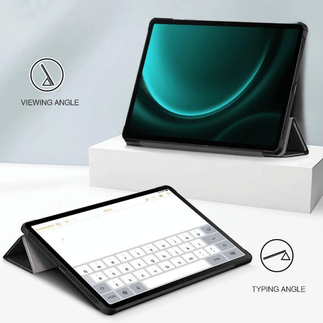 SmartUP Tablet-Hülle für Samsung Galaxy Tab S10 Lite +9H Schutzglas Panzerfolie Stifthalter 11 Zoll, integrierte Standfunktion, integrierter Stifthalter – Bild 4 von 5