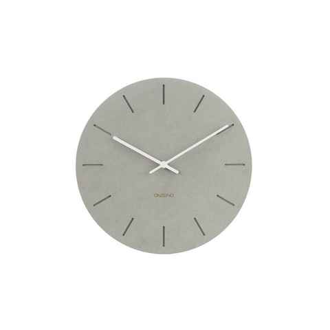 ONZENO Wanduhr THE URBAN. 28x28x0.9 cm (handgefertigte Design-Uhr)