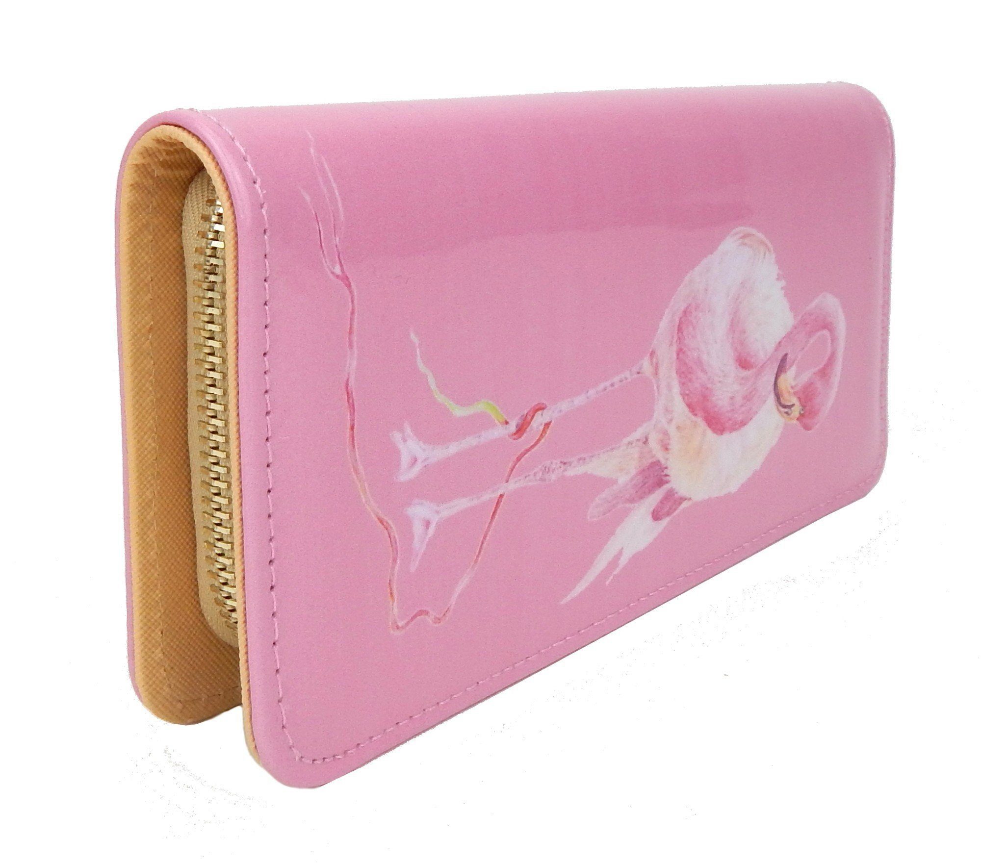 Ella Jonte Geldbörse, mit Flamingo Motiv in rosa grün blau oder türkis günstig online kaufen