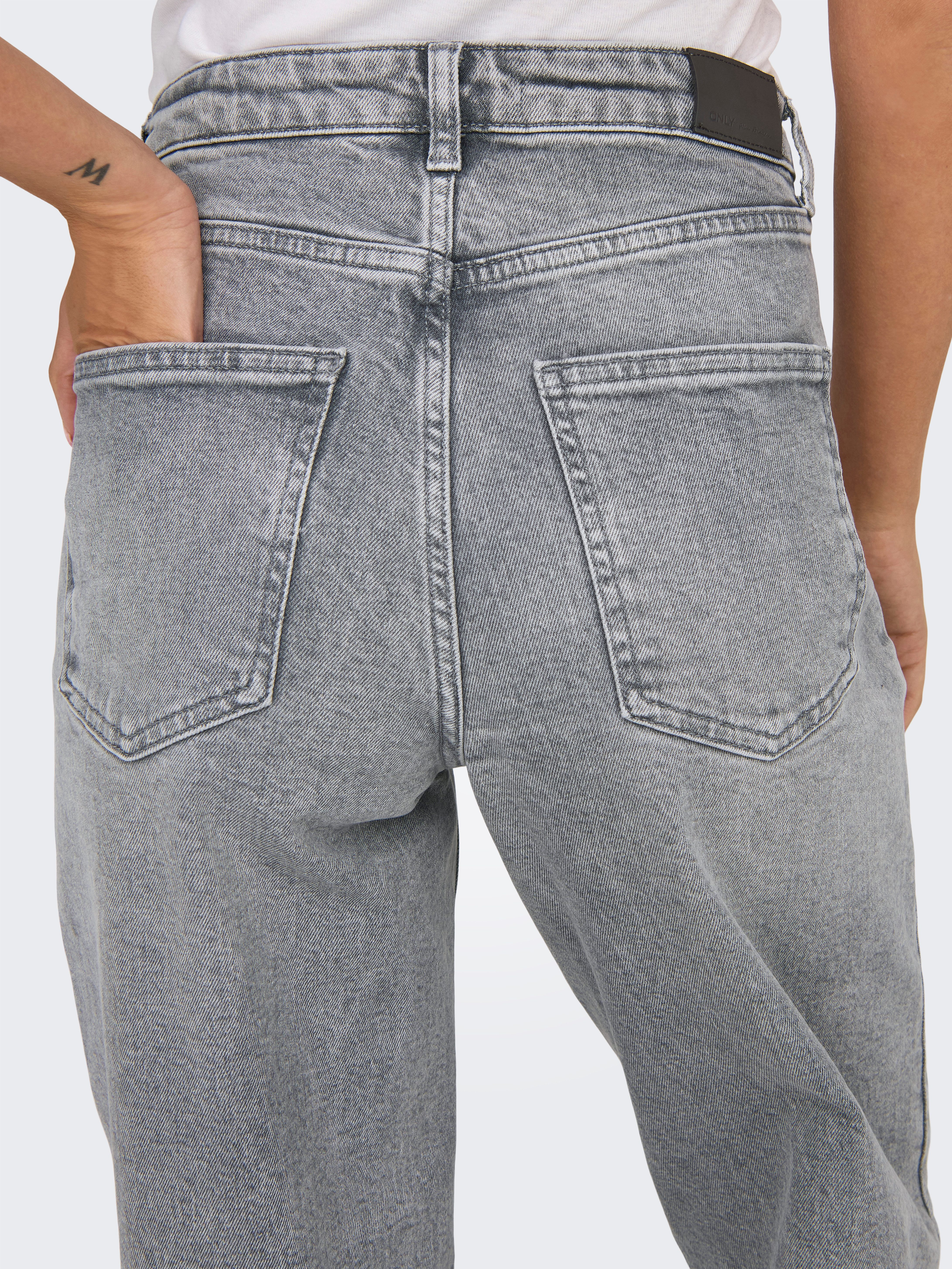 ONLY High-waist-Jeans ONLJUICY HW WIDE LEG DNM REA707 NOOS Baumwollmischung