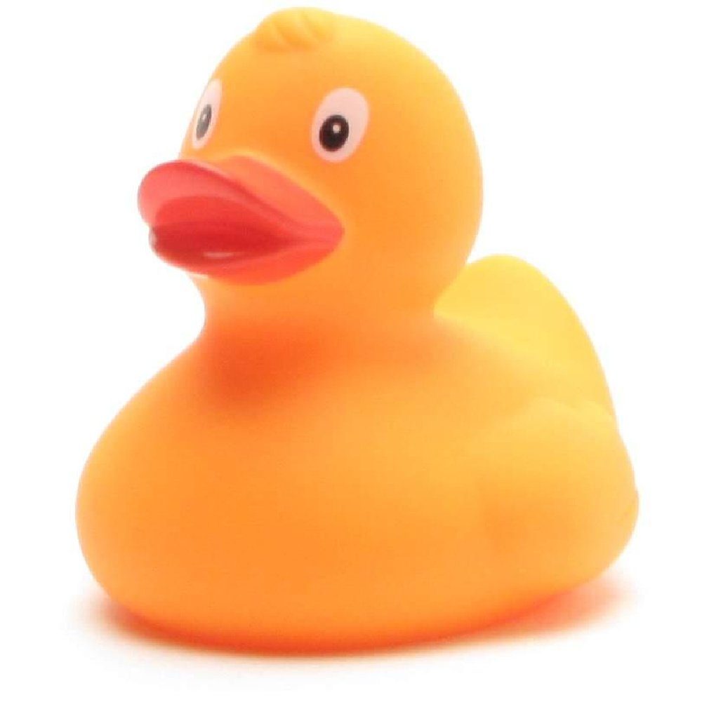 Duck - Quietscheente gelb Magic UV-Farbwechsel Duckshop mit Badespielzeug zu orange
