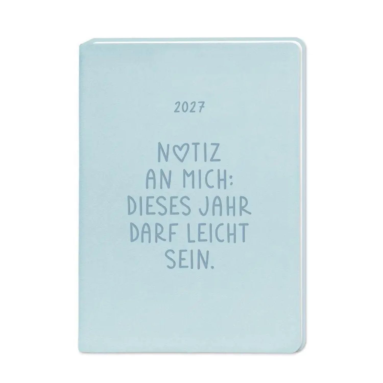 Grafik Werkstatt Taschenkalender Terminplaner Lederlook 2027 Hellblau