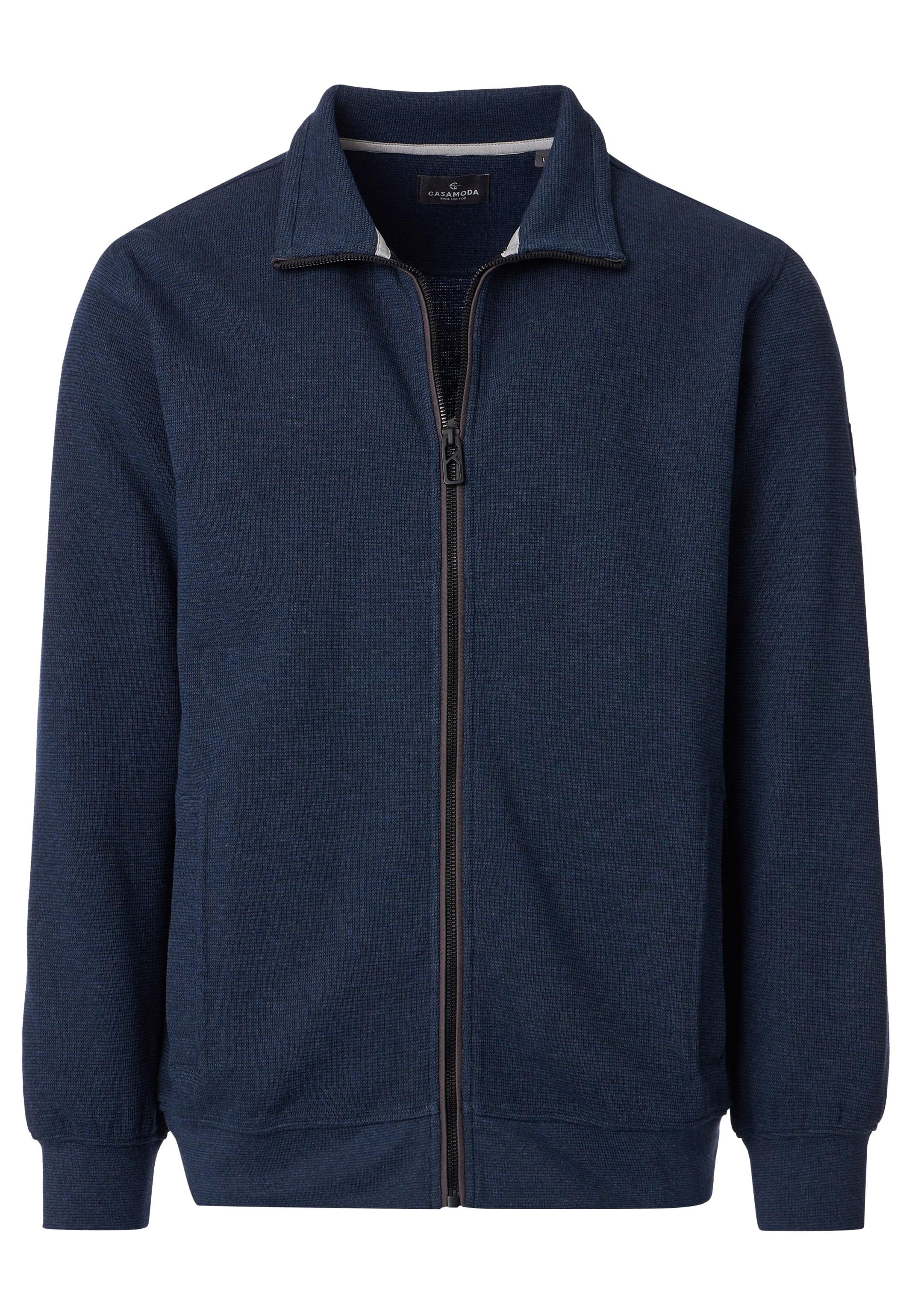 CASAMODA Sweatjacke Basic (1-tlg) Sweatjacke - Baumwolle - Atmungsaktiv - H günstig online kaufen