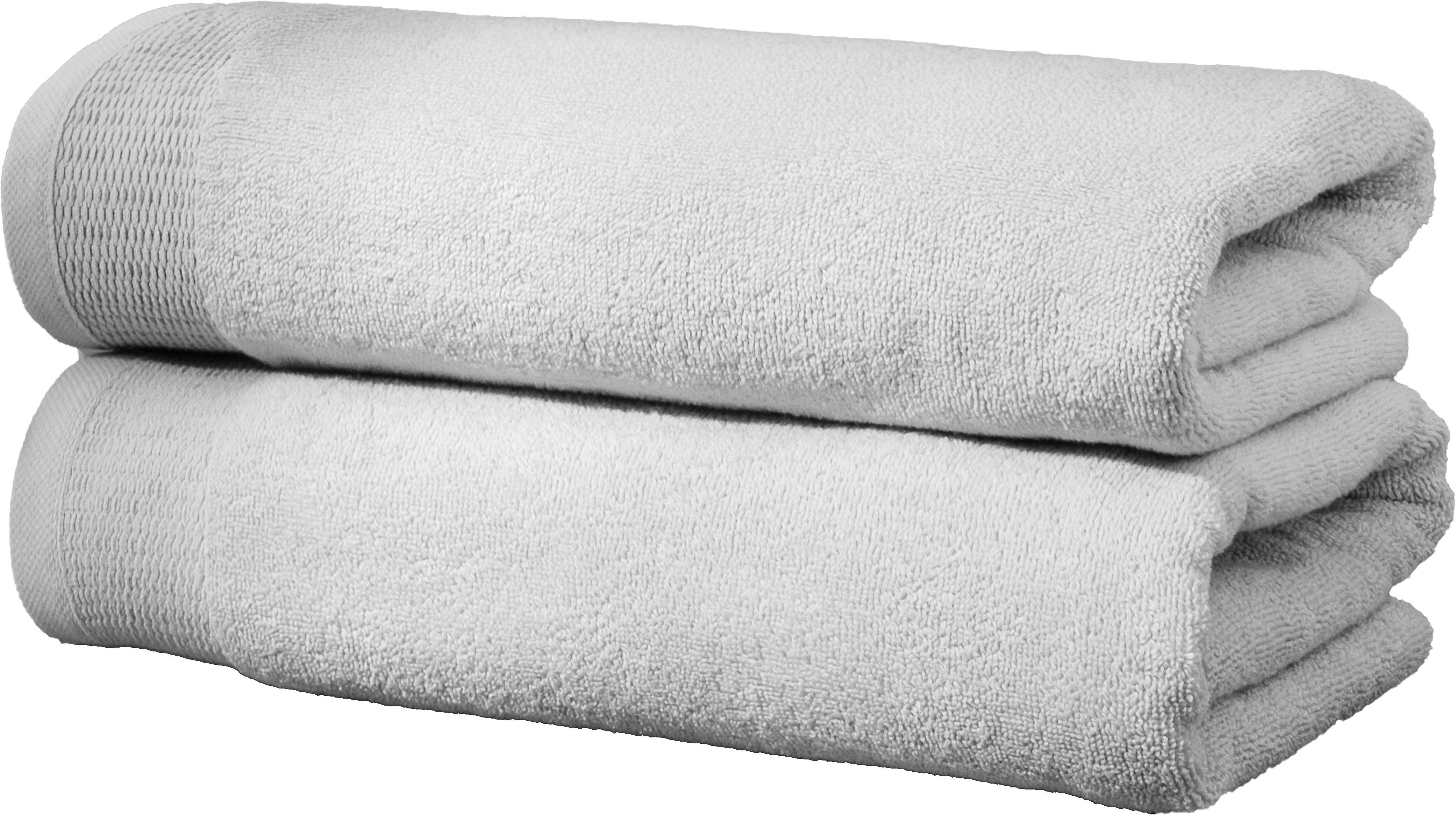 OTTO home Handtücher Fenya, flauschig und weich, Premium Handtücher, Duschtücher, 550gr/m², Webfrottier (2-St), mit Bordüre, Set, 100% Baumwolle, Hotel-Qualität, 5 Jahre Garantie