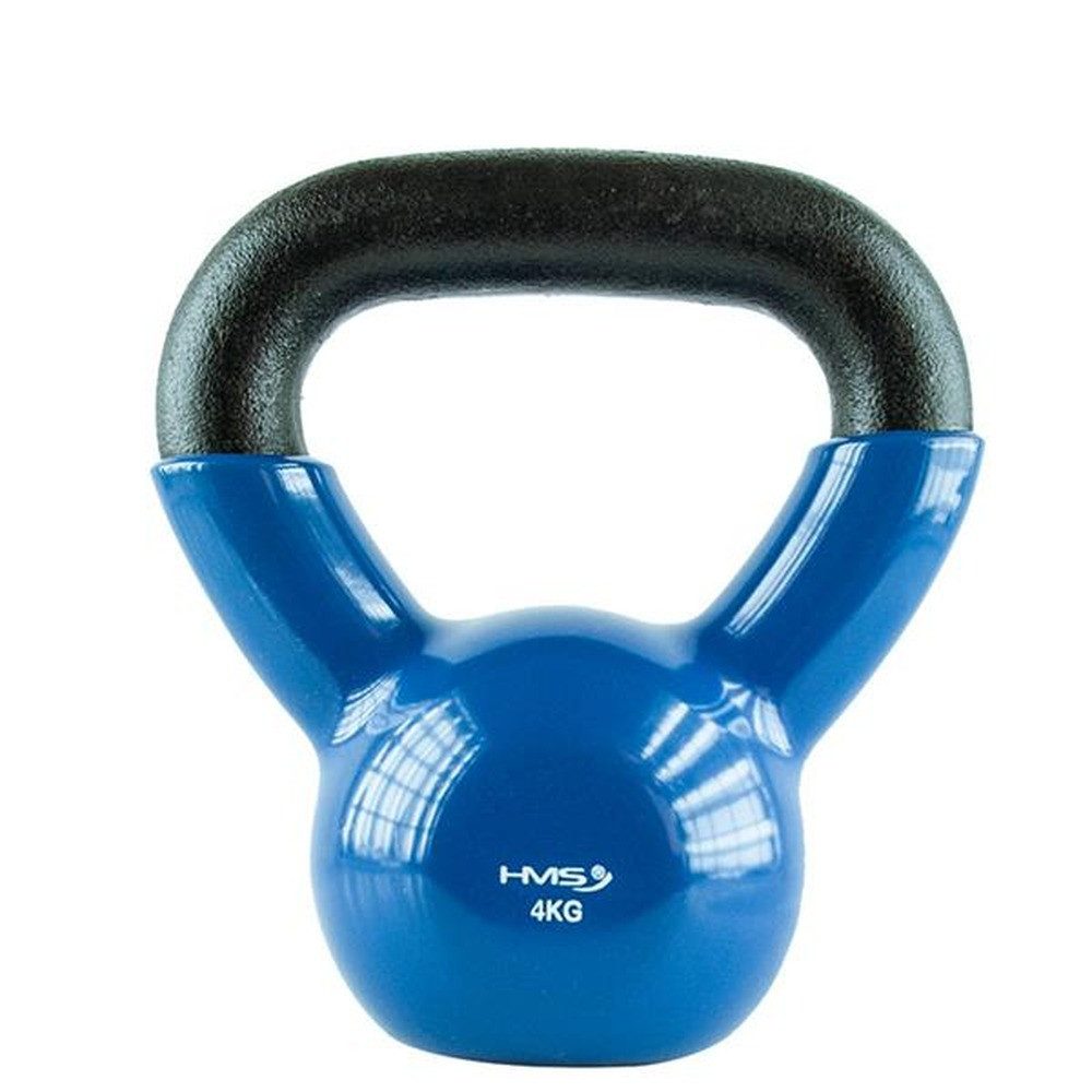 HMS Kompakthantel Kugelhantel Kettlebell Heimtraining, (Set, hochwertiges Gusseisen), sorgt für festen Halt und maximale Kontrolle
