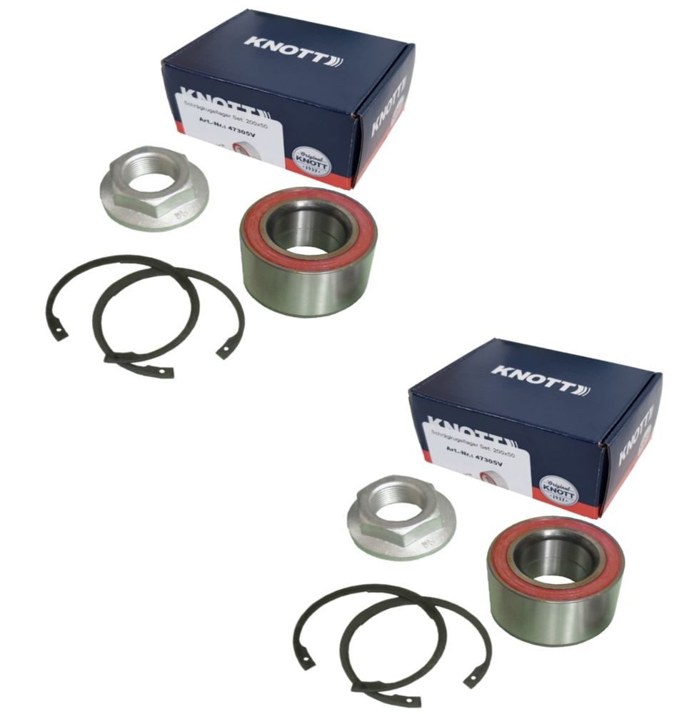 Knott Anhänger 2 x Knott - Radlager - Set 47305V - Lager Ø64 / Ø34 x 37mm