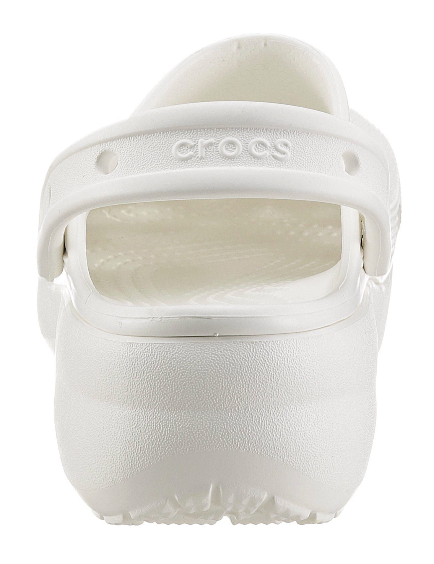 trendiger Crocs Clog Classic W Plateausohle Clog mit weiß Platform