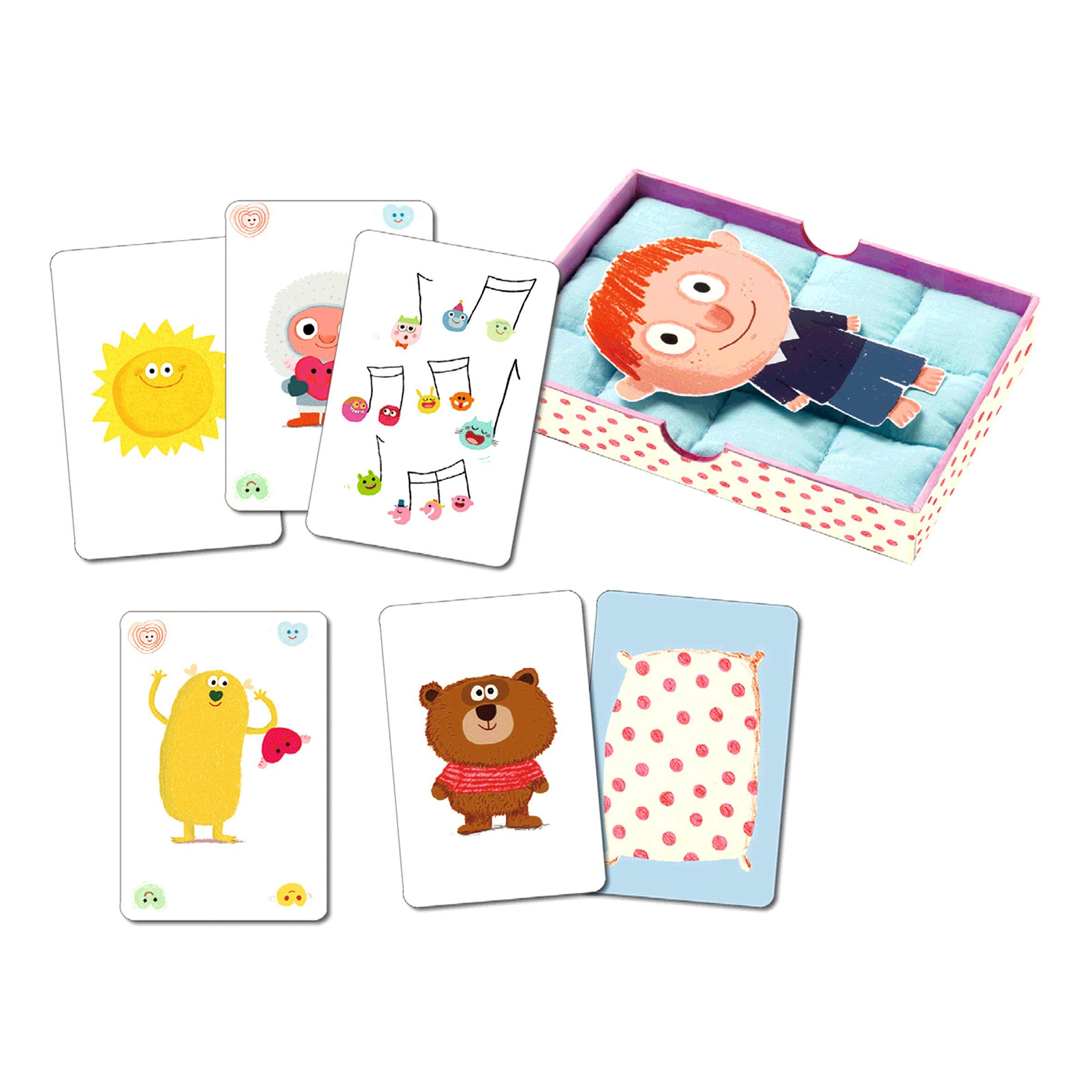 Spiel Kartenspiel Bisous Dodo Gute-Nacht-Ritual für Kleinkinder ab 3 Jahren