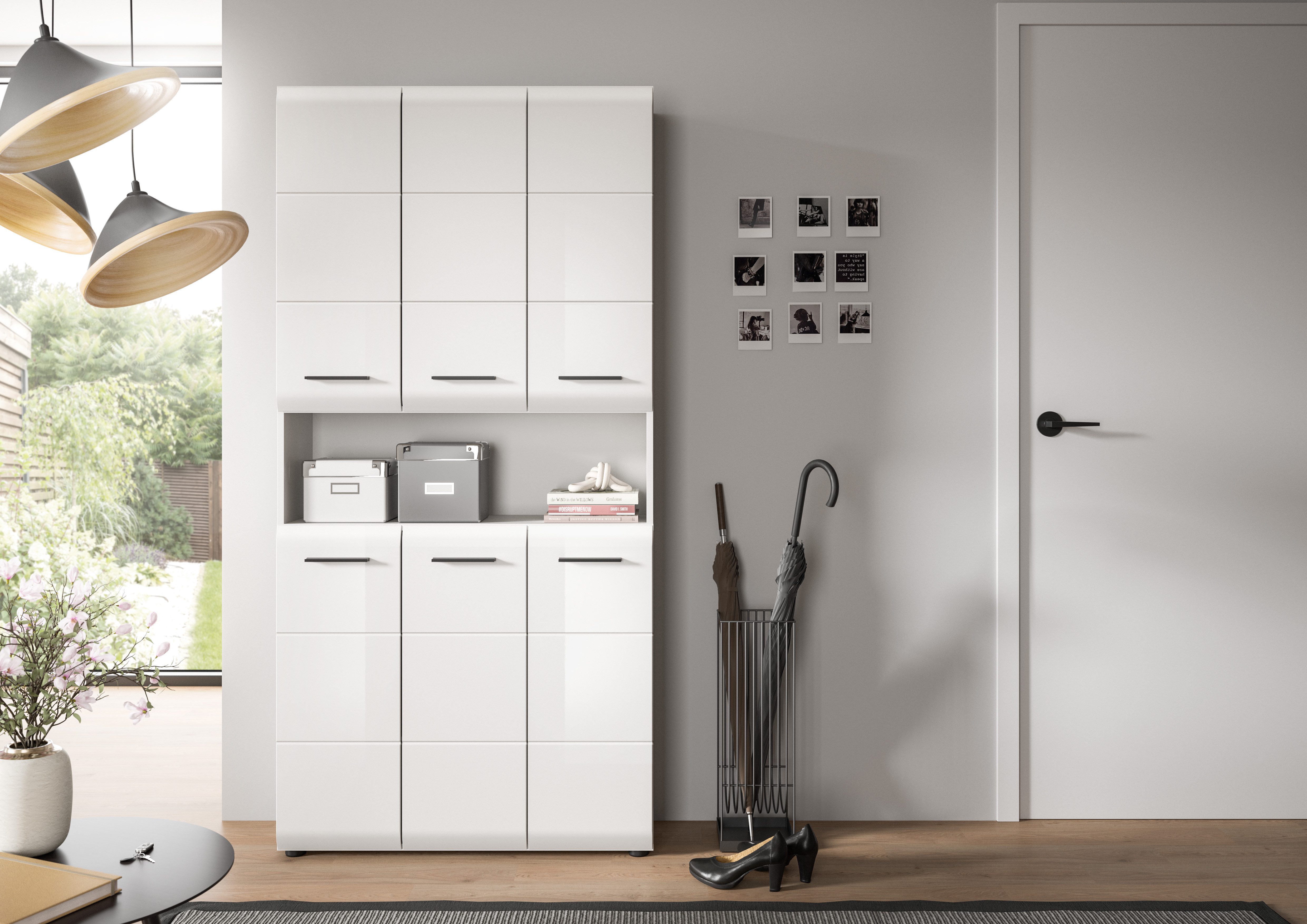 INOSIGN Stauraumschrank (1-St) Florenz, Mehrzweckschrank, Weiß günstig online kaufen